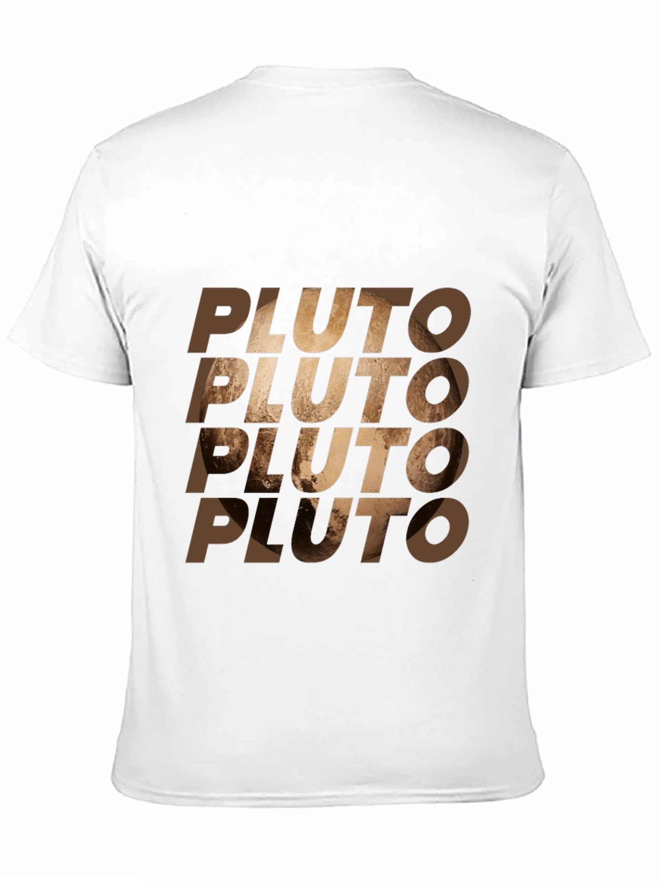 Pluto Graphic Print Mens Black T-Shirt