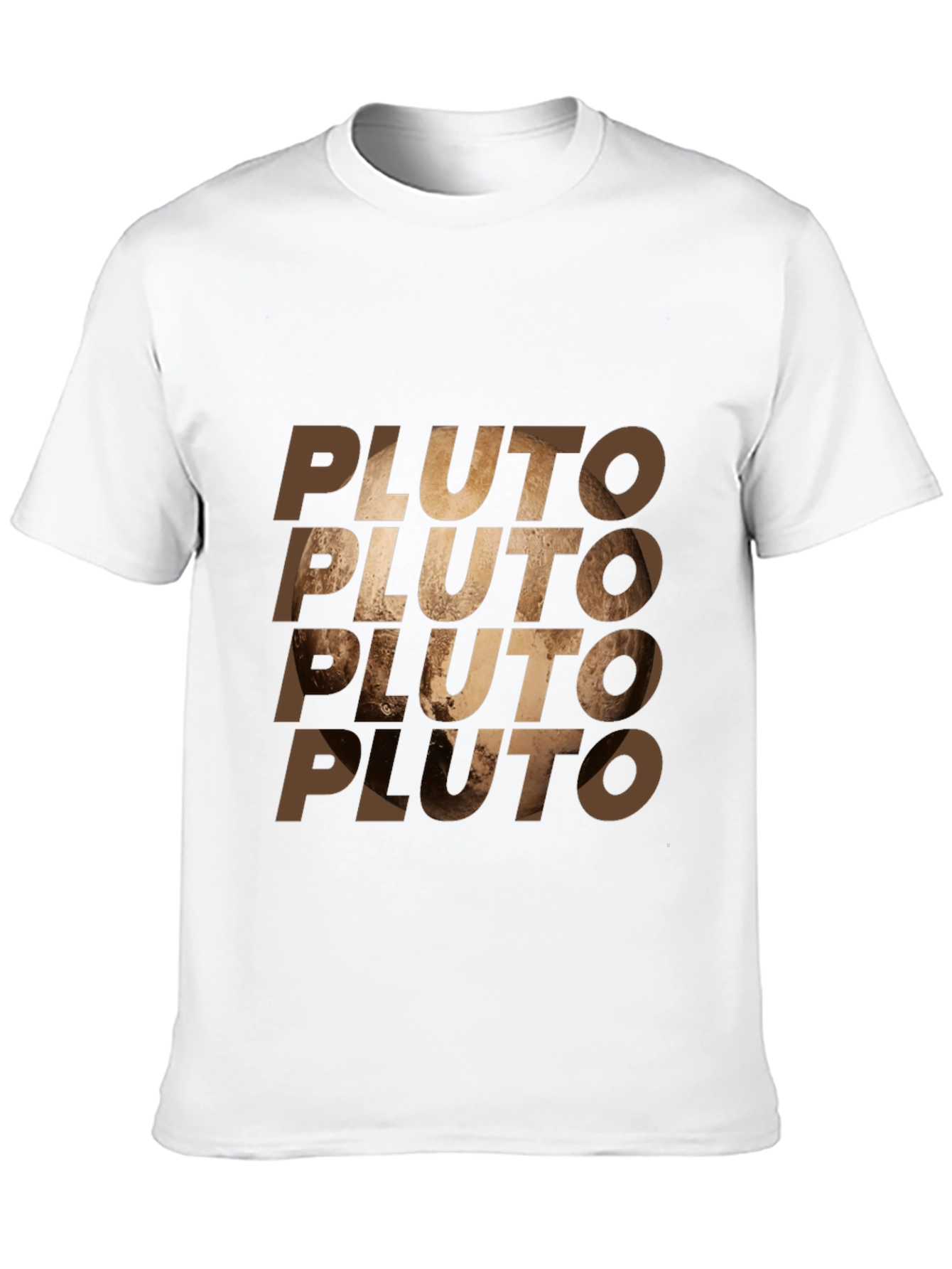 Pluto Graphic Print Mens Black T-Shirt