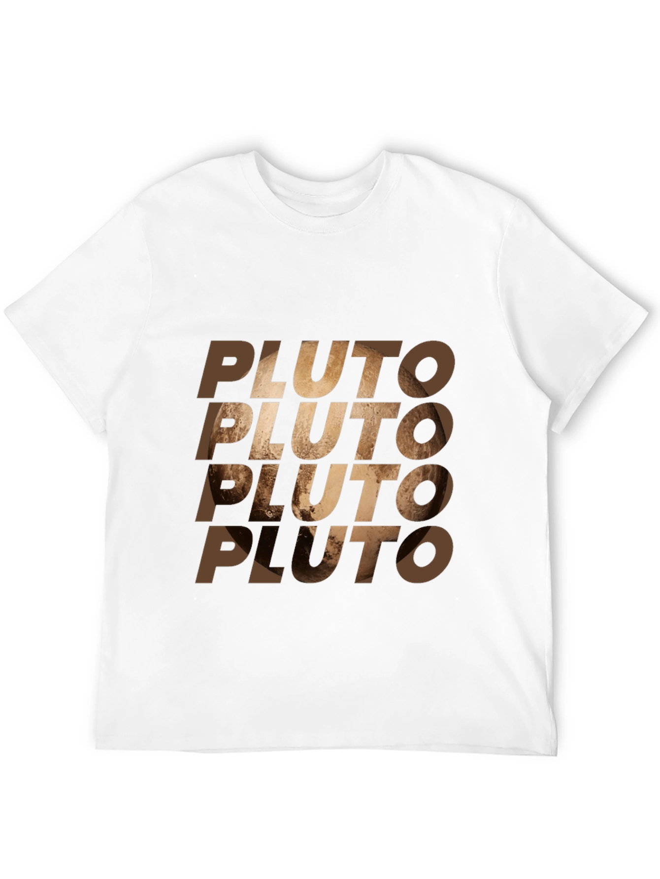 Pluto Graphic Print Mens Black T-Shirt