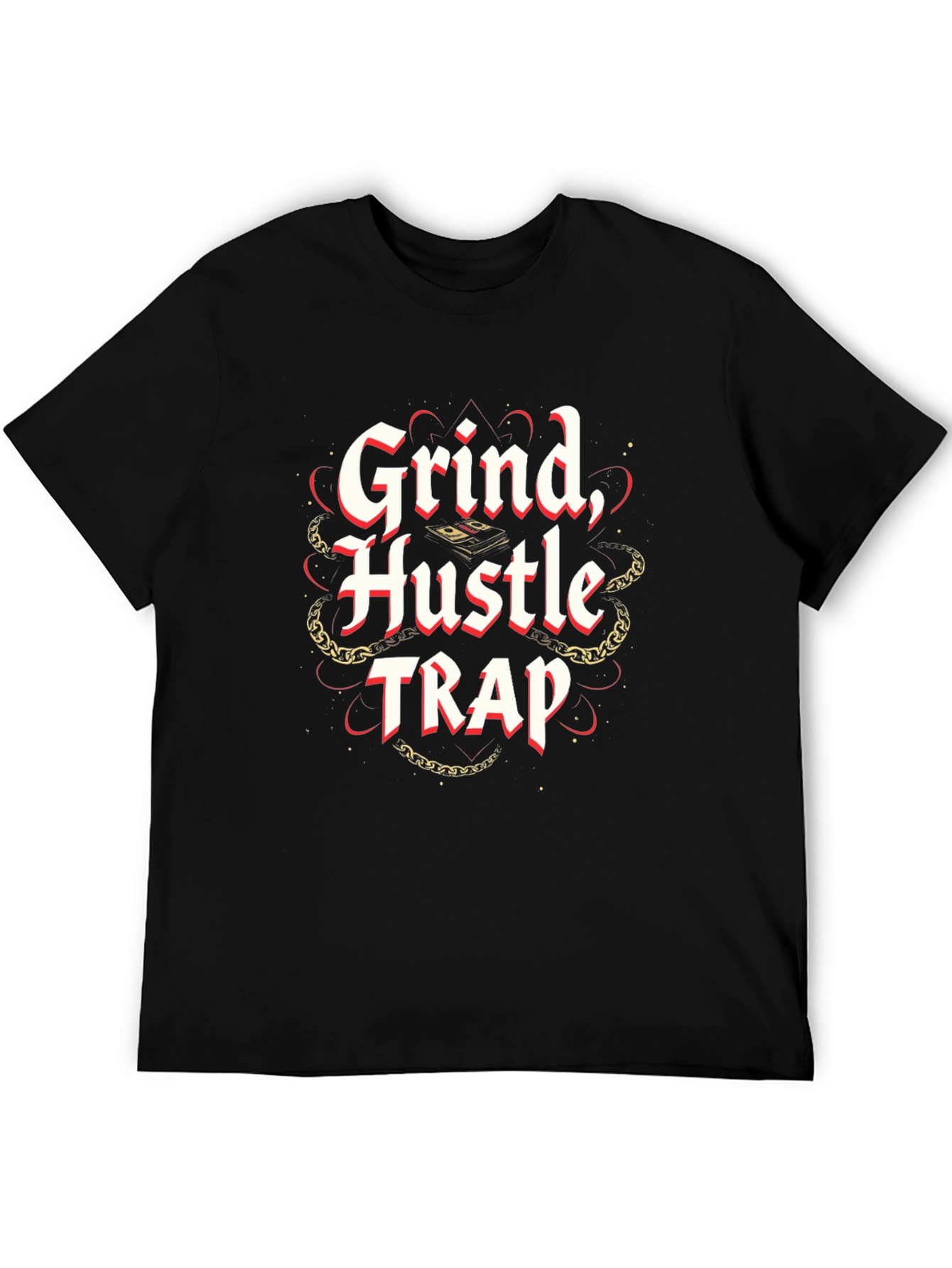 Grind Hustle Trap T-Shirt Black