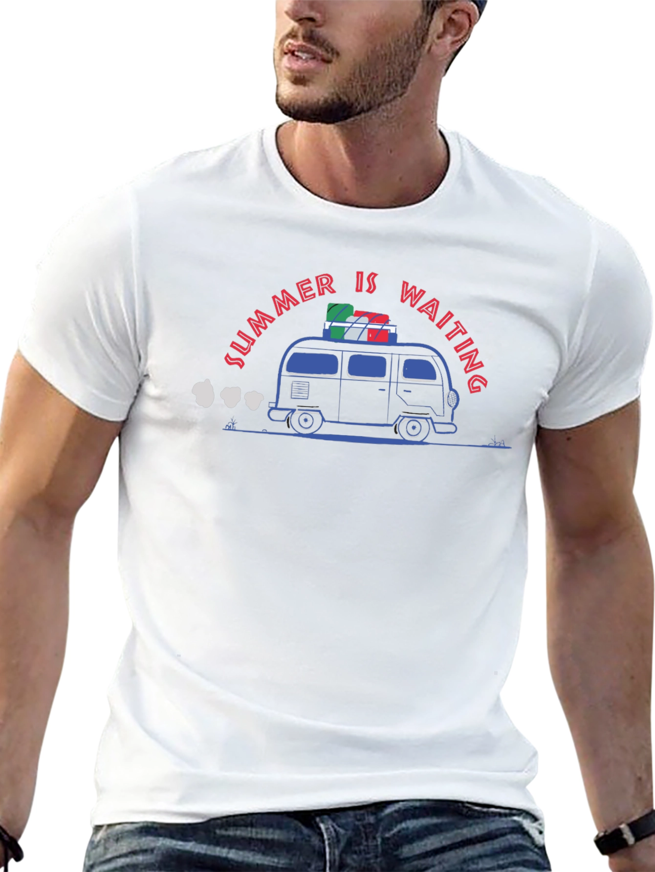 Summer Is Waiting T-Shirt - Road Trip Ready!