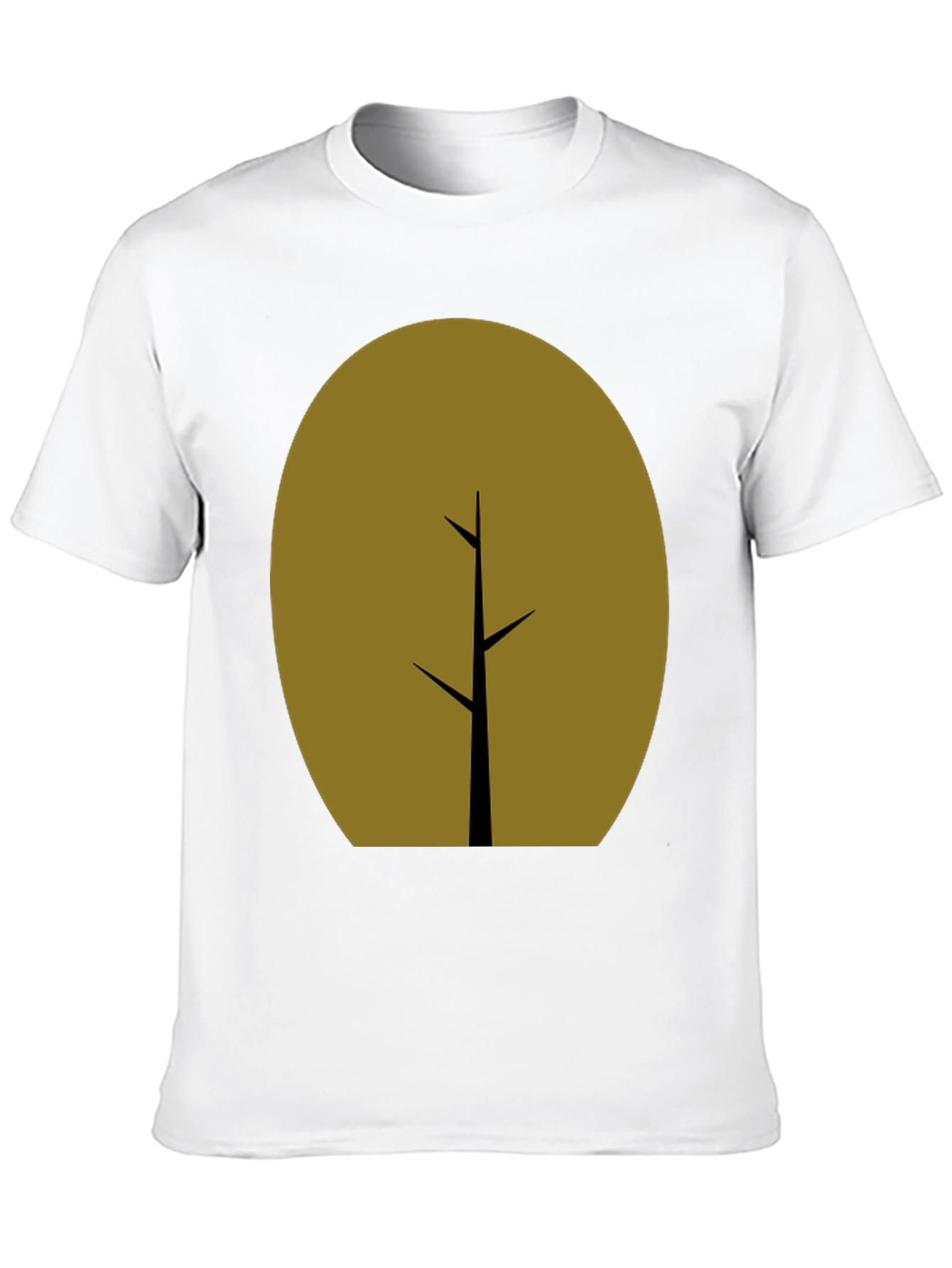 Minimalist Tree Graphic T-Shirt - Black