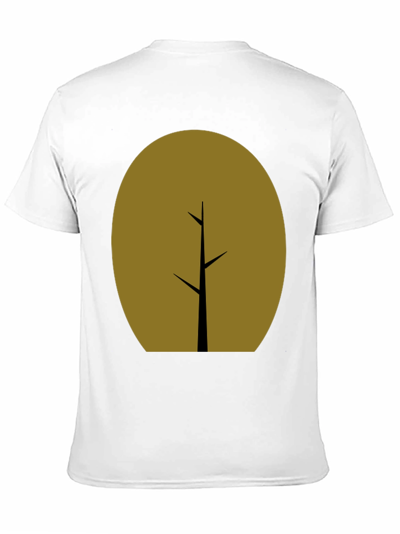 Minimalist Tree Graphic T-Shirt - Black