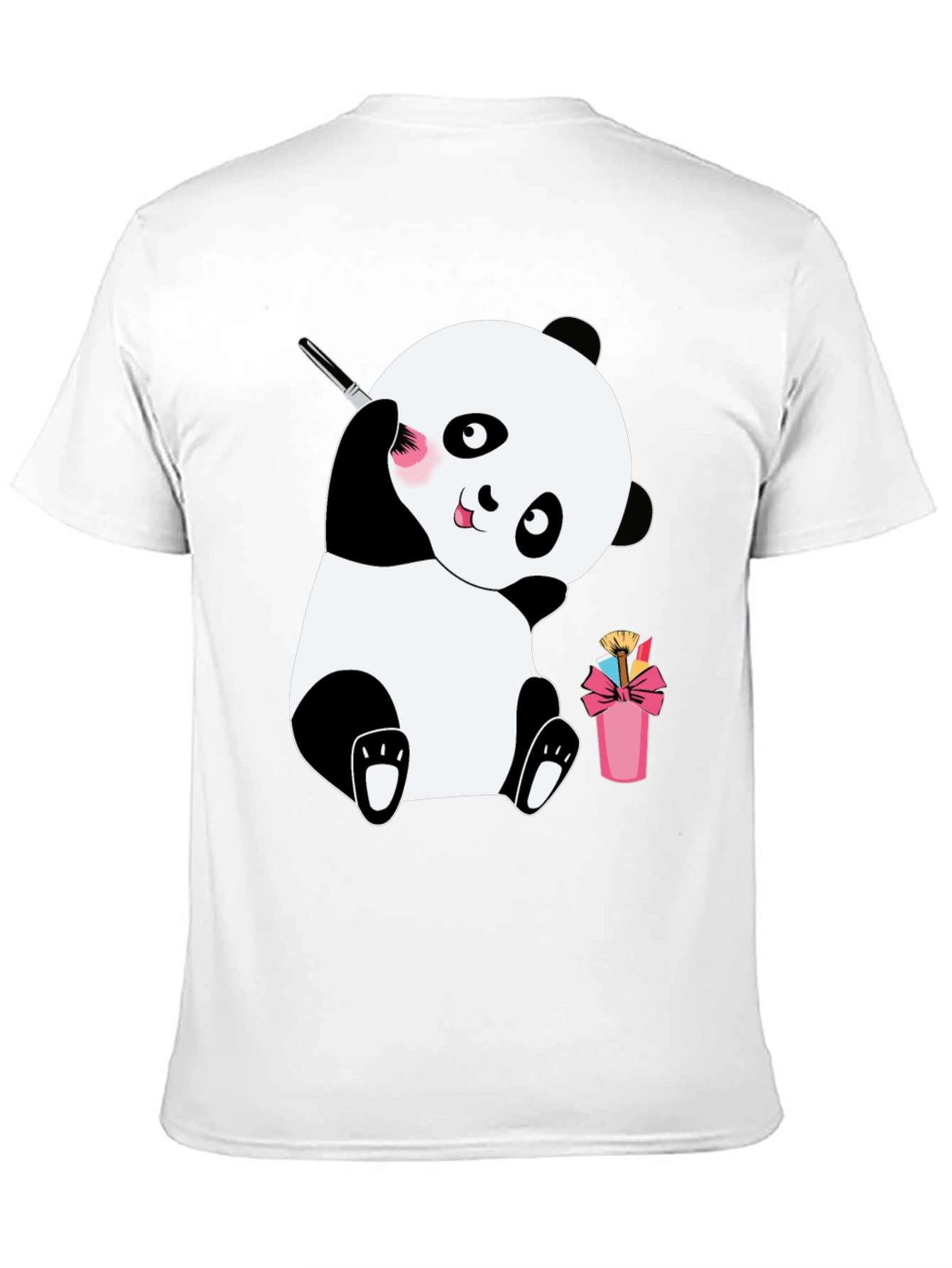 Cute Panda Makeup Brush T-Shirt
