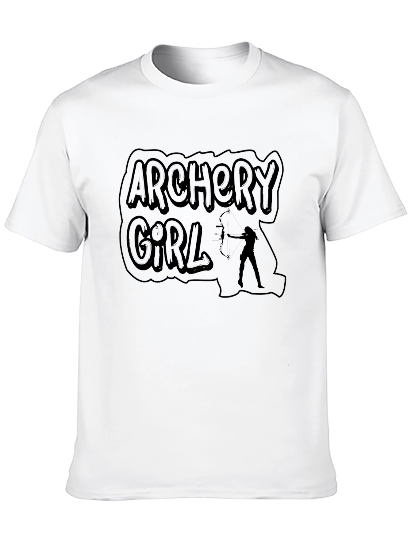 Archery Girl Black T-Shirt