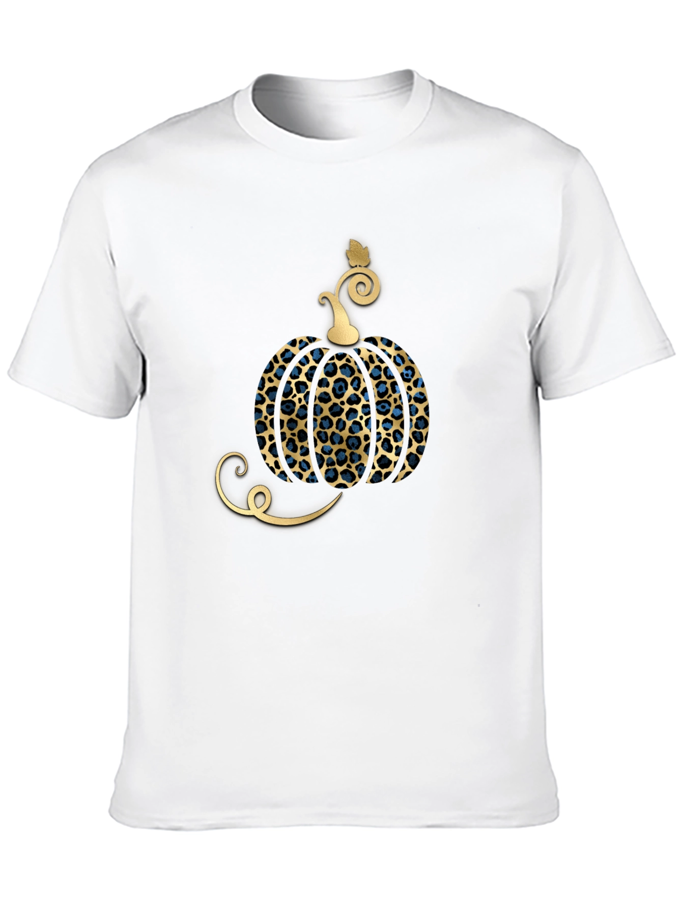 Leopard Pumpkin Print T-Shirt