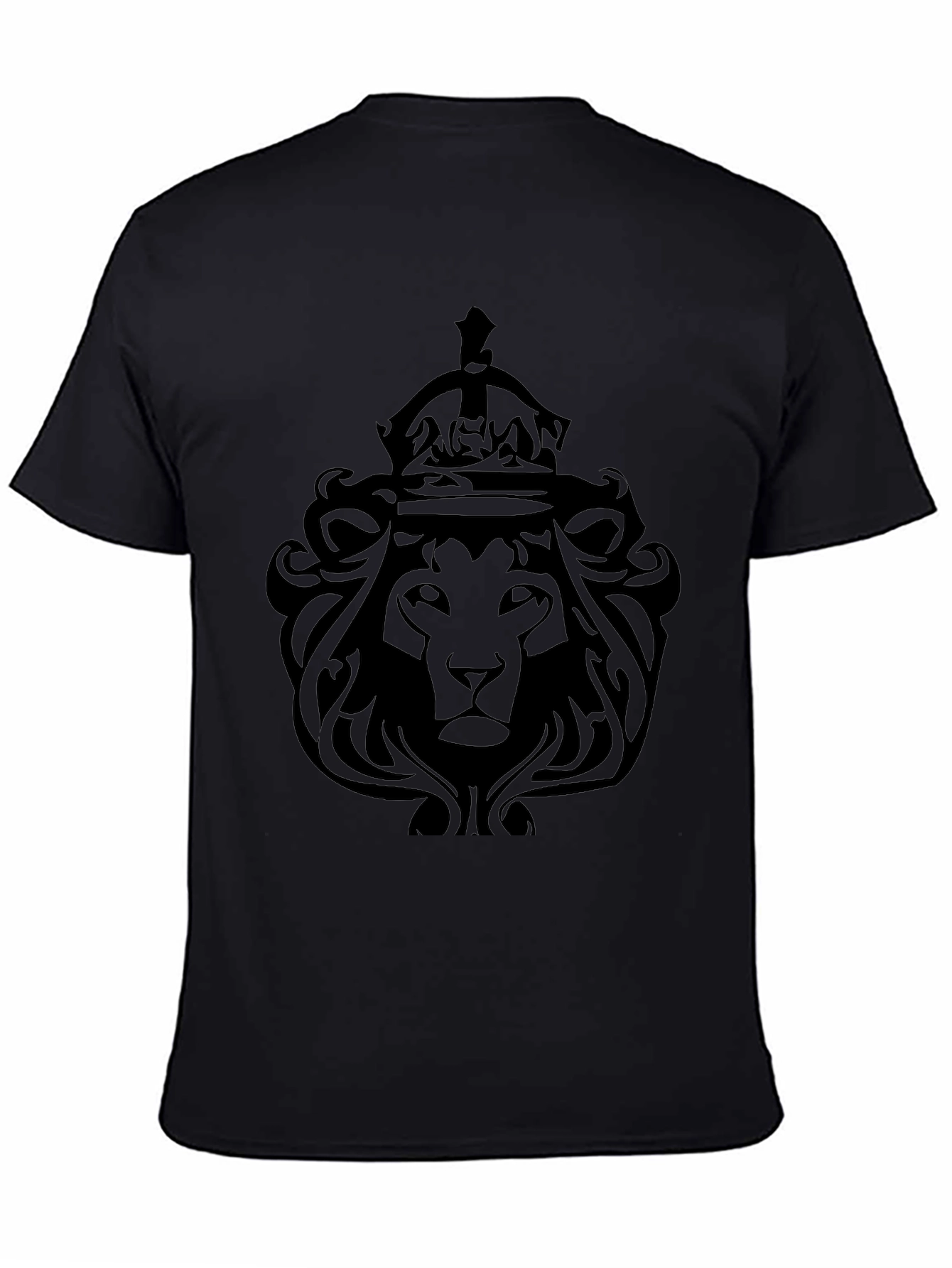 Lion King Graphic Tee - Black Crew Neck T-Shirt