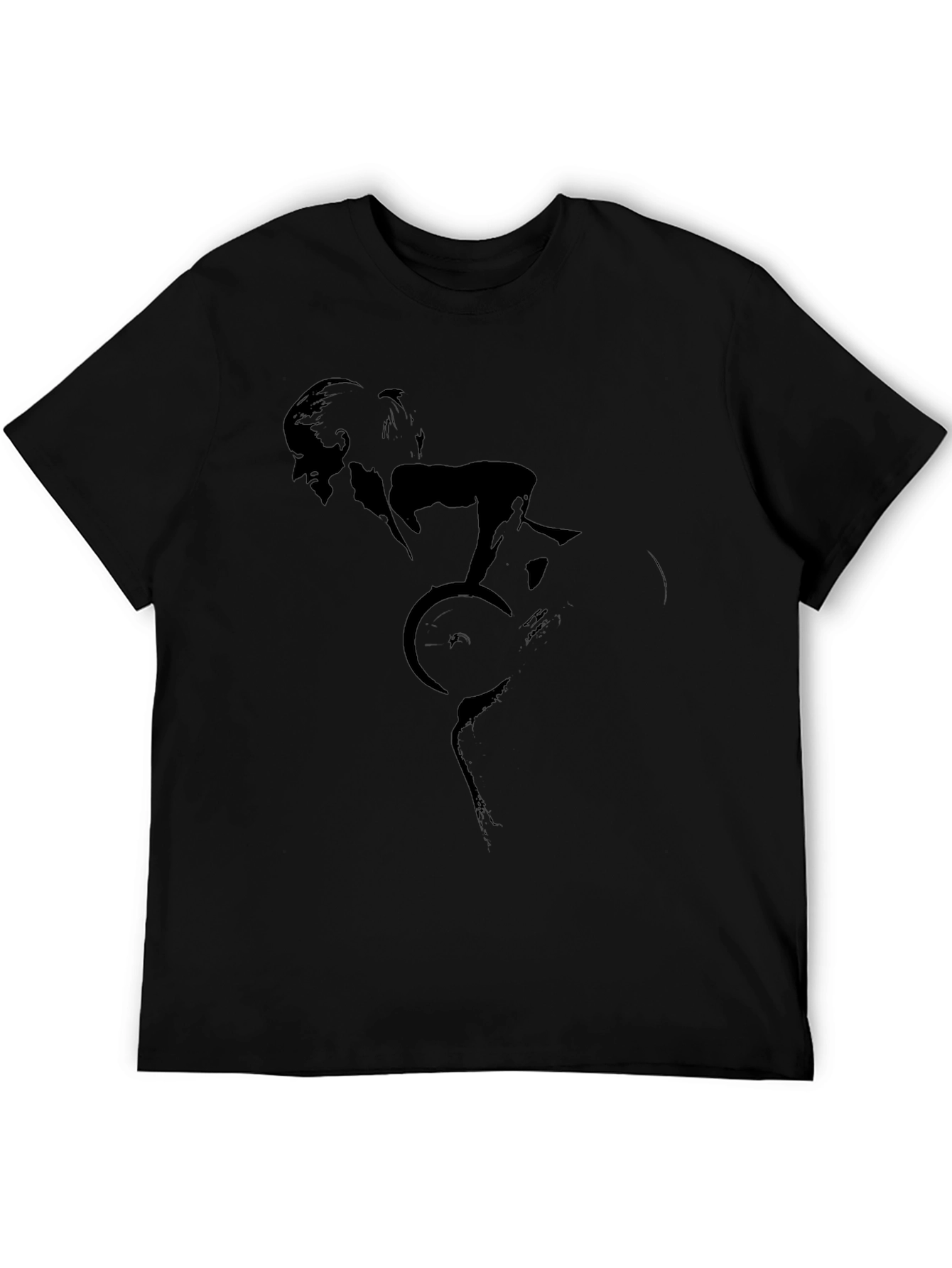 Black Cycling Silhouette T-Shirt