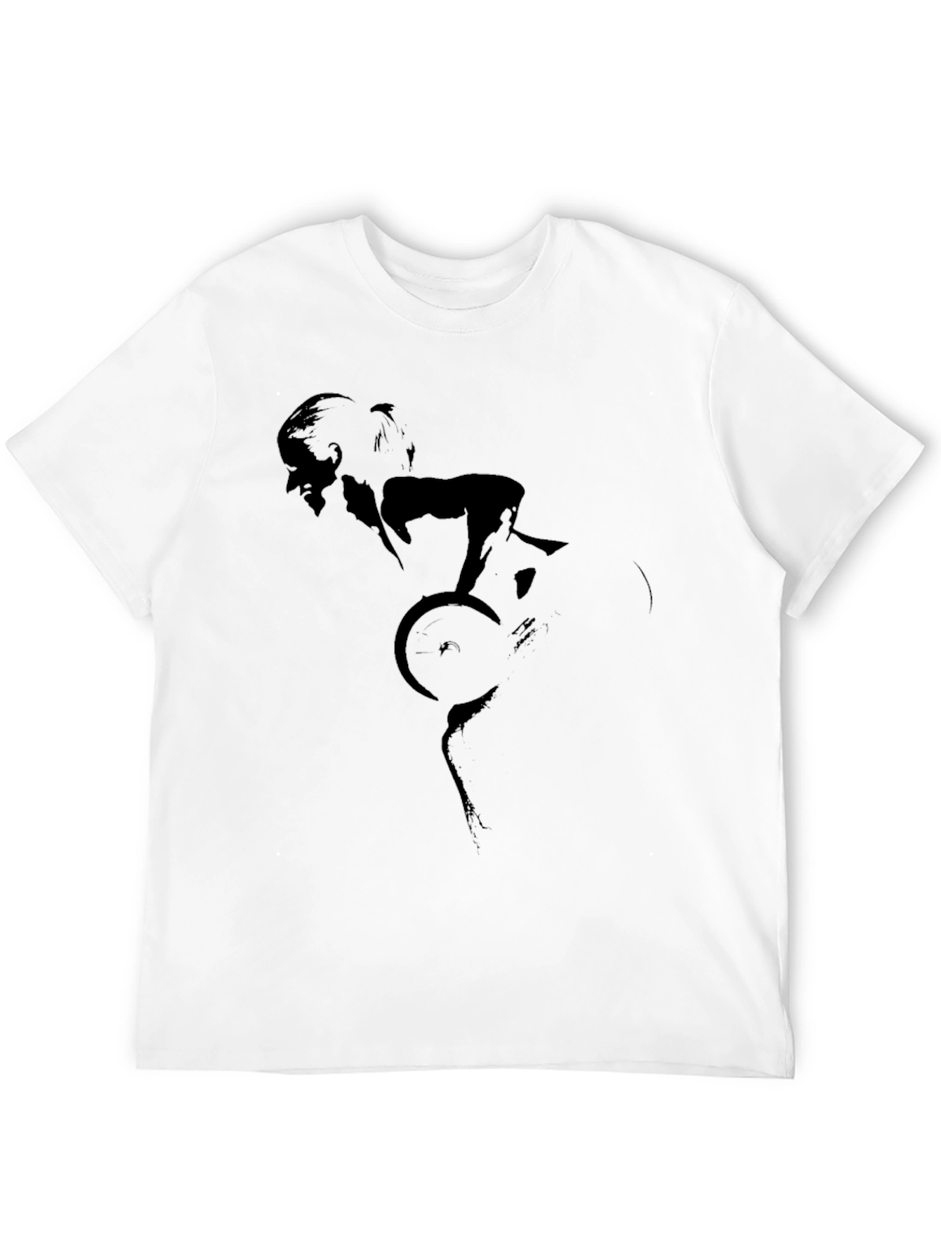 Black Cycling Silhouette T-Shirt