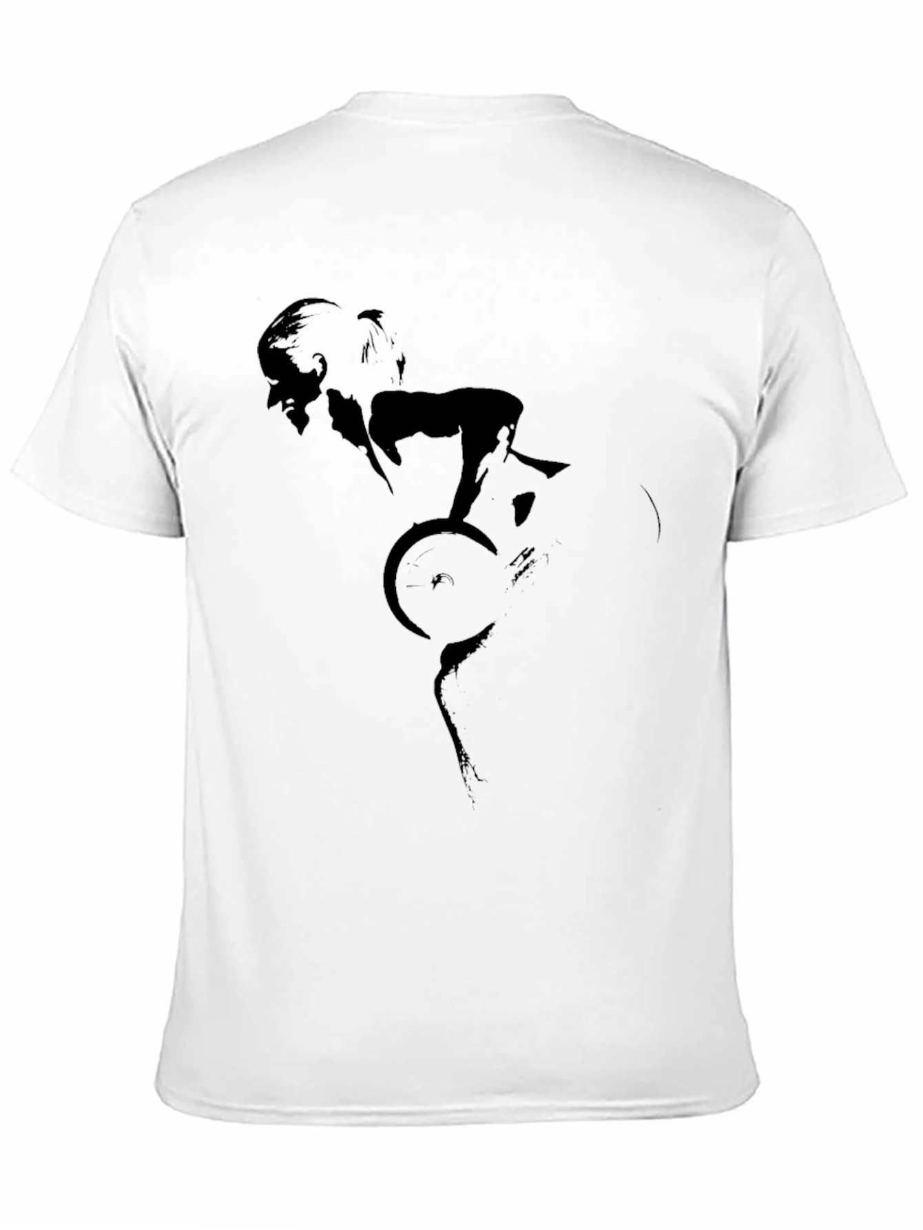 Black Cycling Silhouette T-Shirt