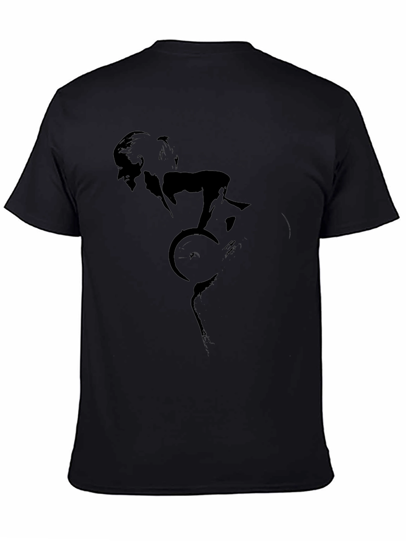 Black Cycling Silhouette T-Shirt