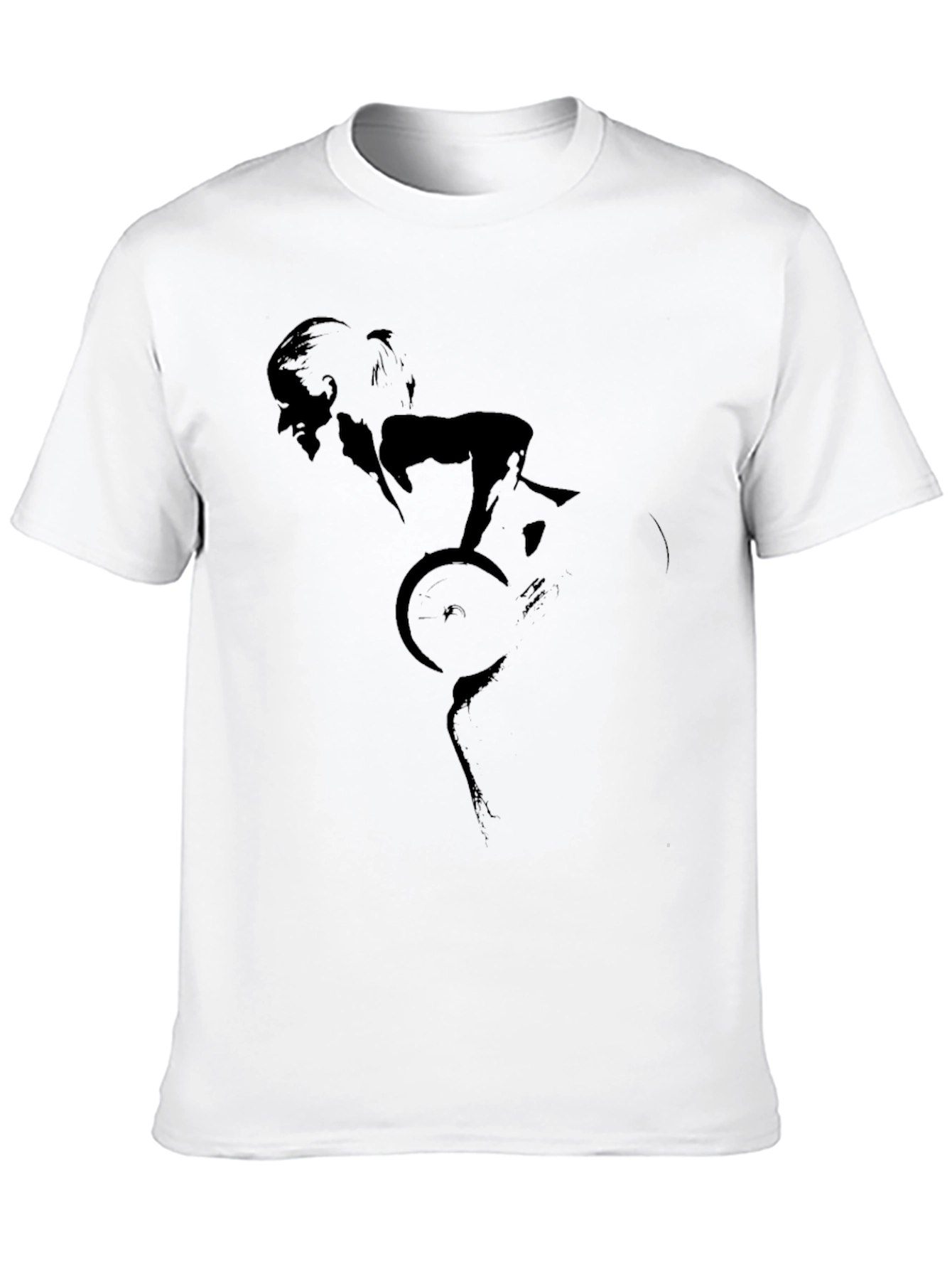 Black Cycling Silhouette T-Shirt