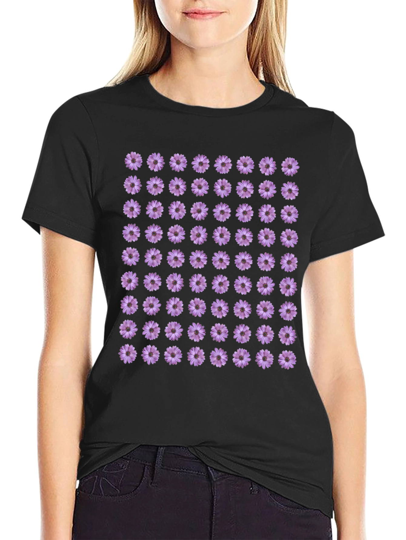 Floral Pattern Tee: Modern Botanical Style