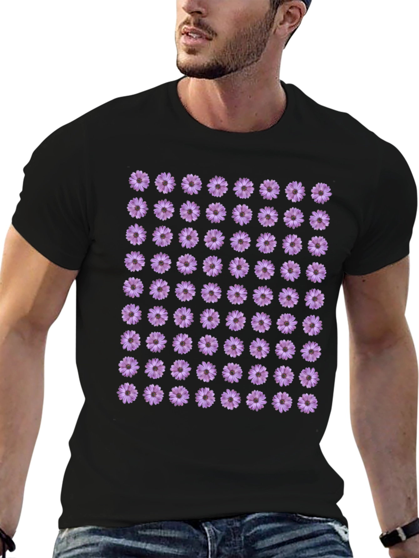Floral Pattern Tee: Modern Botanical Style