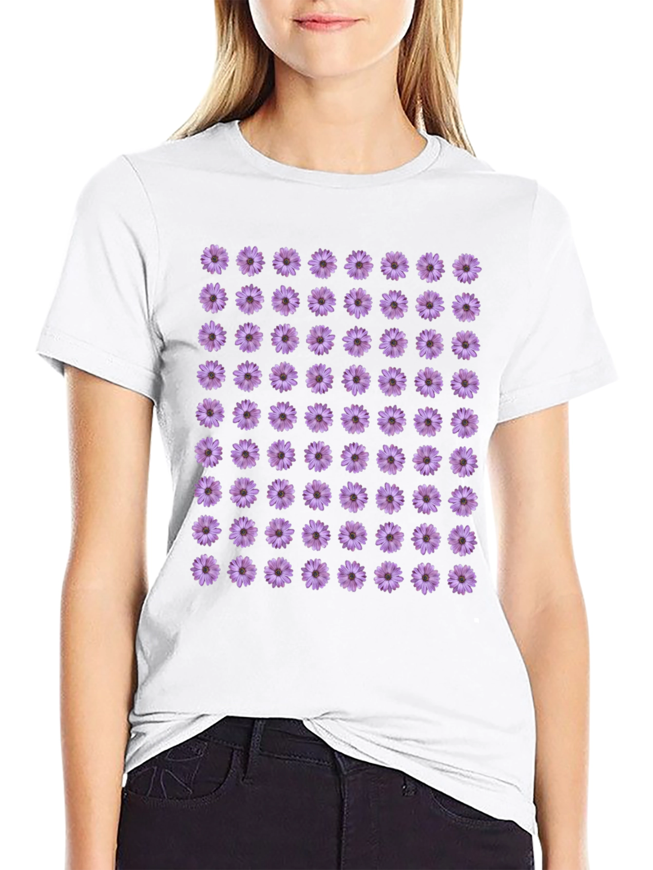 Floral Pattern Tee: Modern Botanical Style