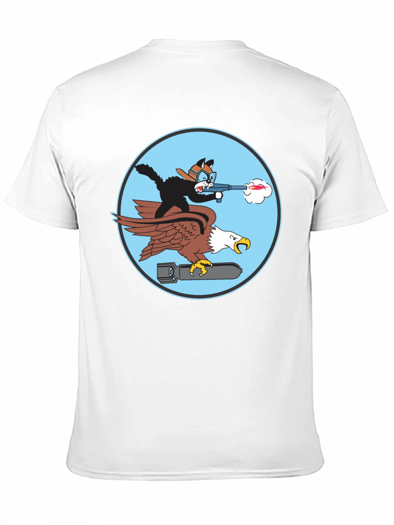 Cartoon Cat Bomber T-Shirt