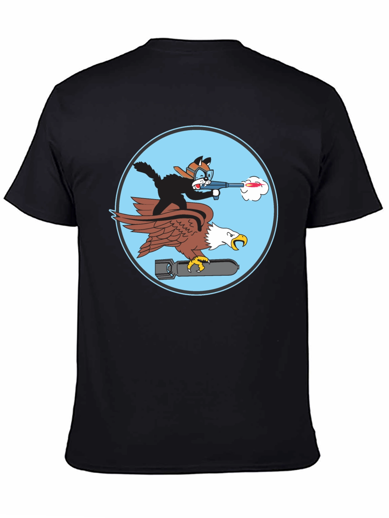 Cartoon Cat Bomber T-Shirt