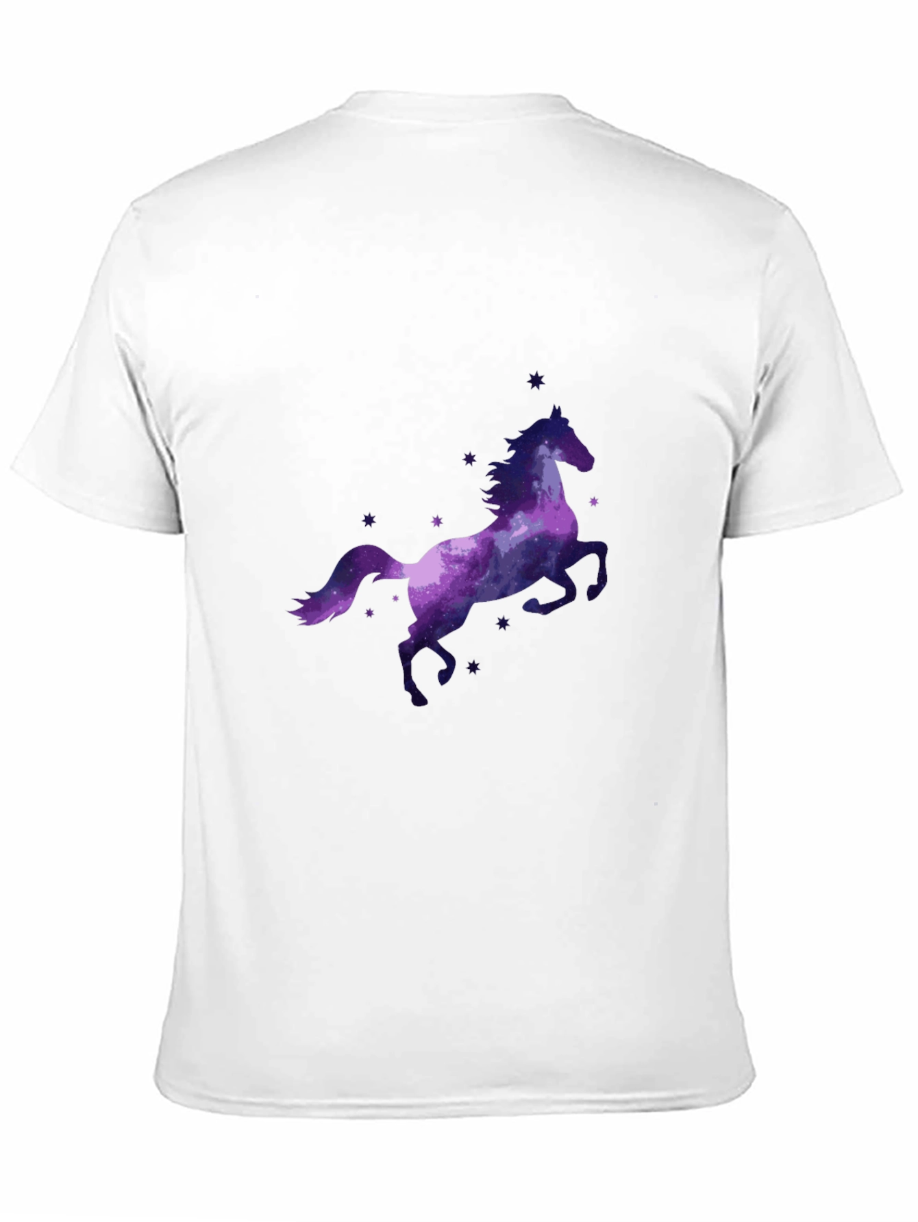 Galaxy Horse Graphic Tee - Stylish Black T-Shirt
