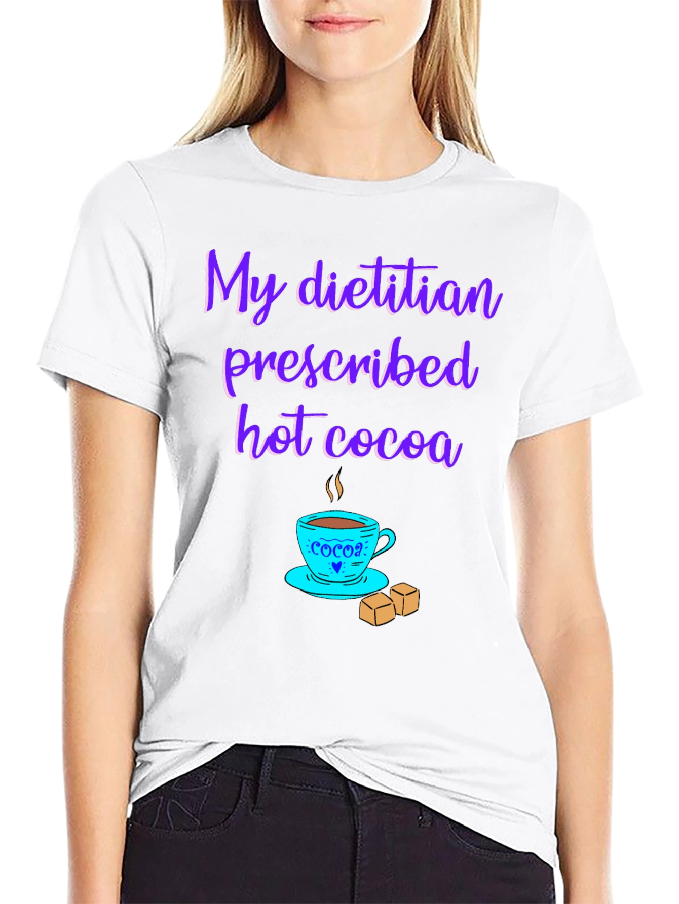 Dietitian Hot Cocoa T-Shirt - Funny Graphic Tee