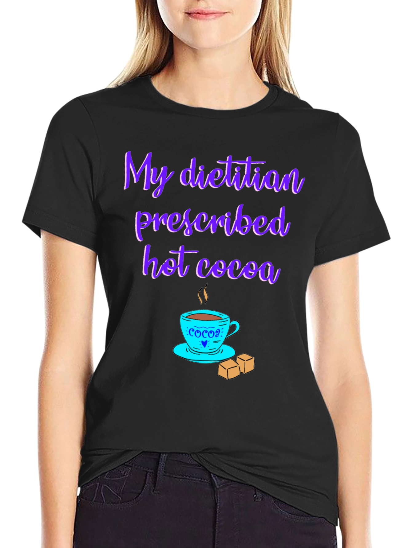Dietitian Hot Cocoa T-Shirt - Funny Graphic Tee