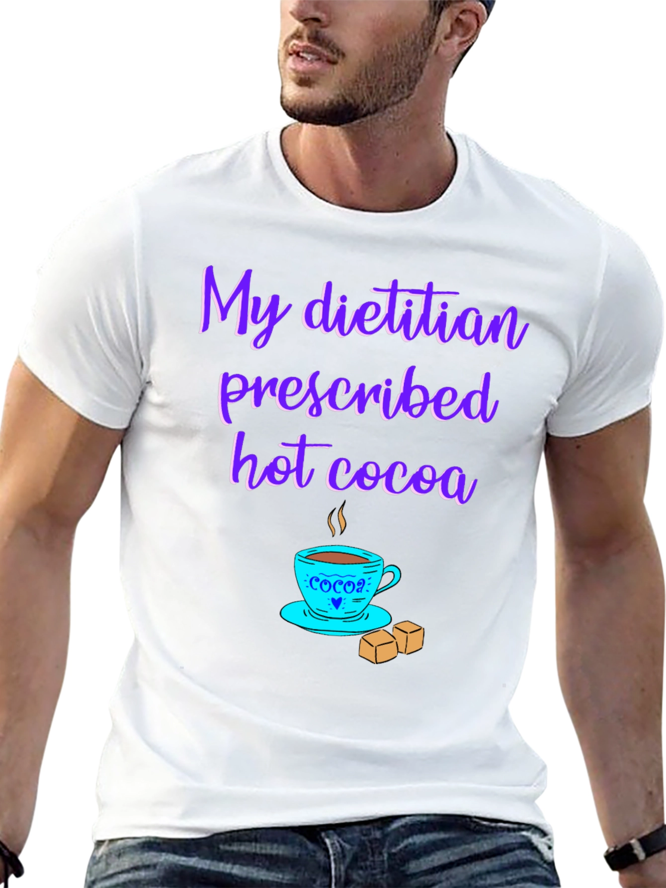 Dietitian Hot Cocoa T-Shirt - Funny Graphic Tee