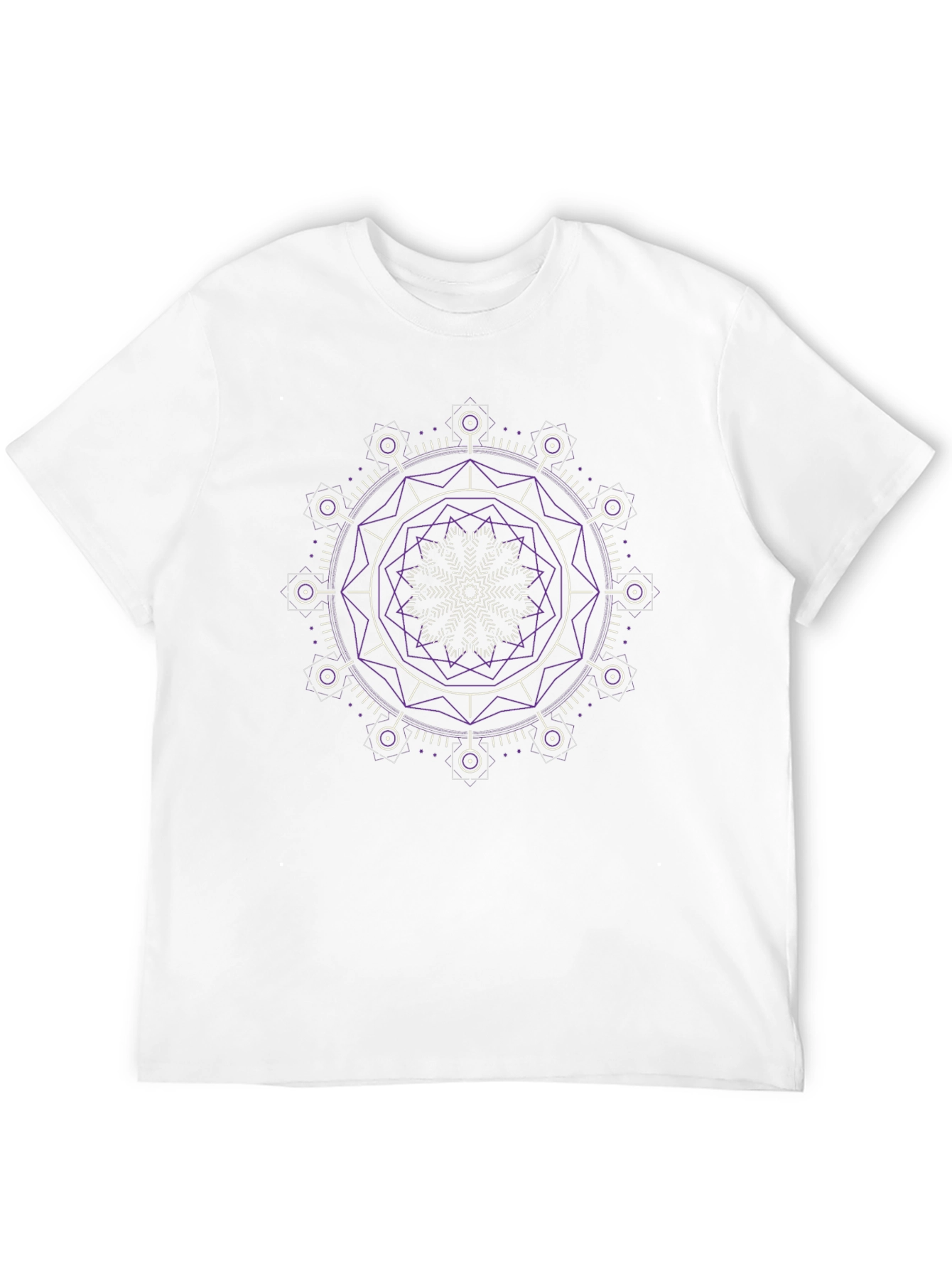 Geometric Mandala Graphic Tee - Modern Design