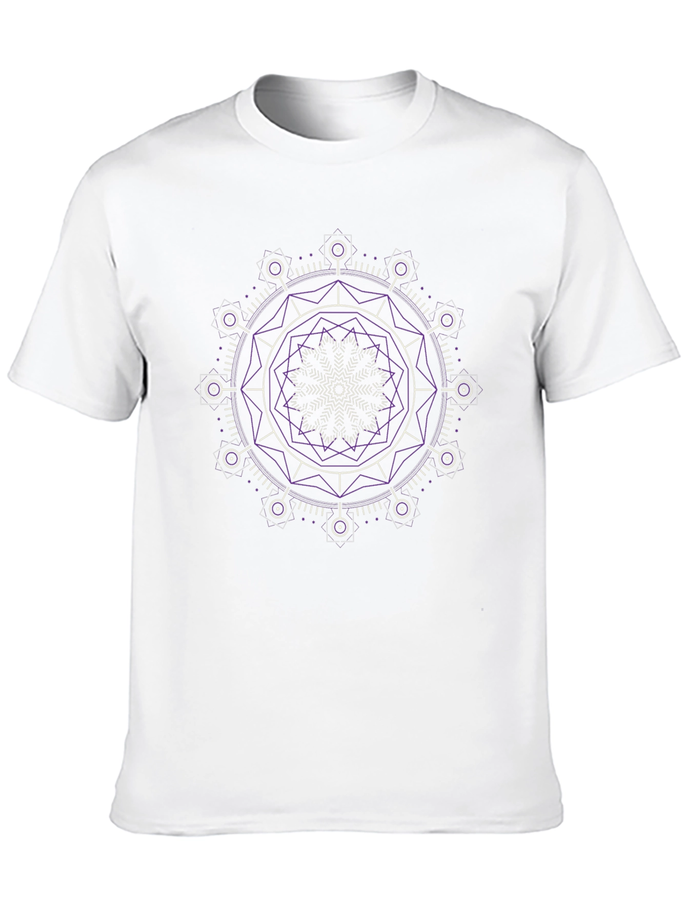 Geometric Mandala Graphic Tee - Modern Design