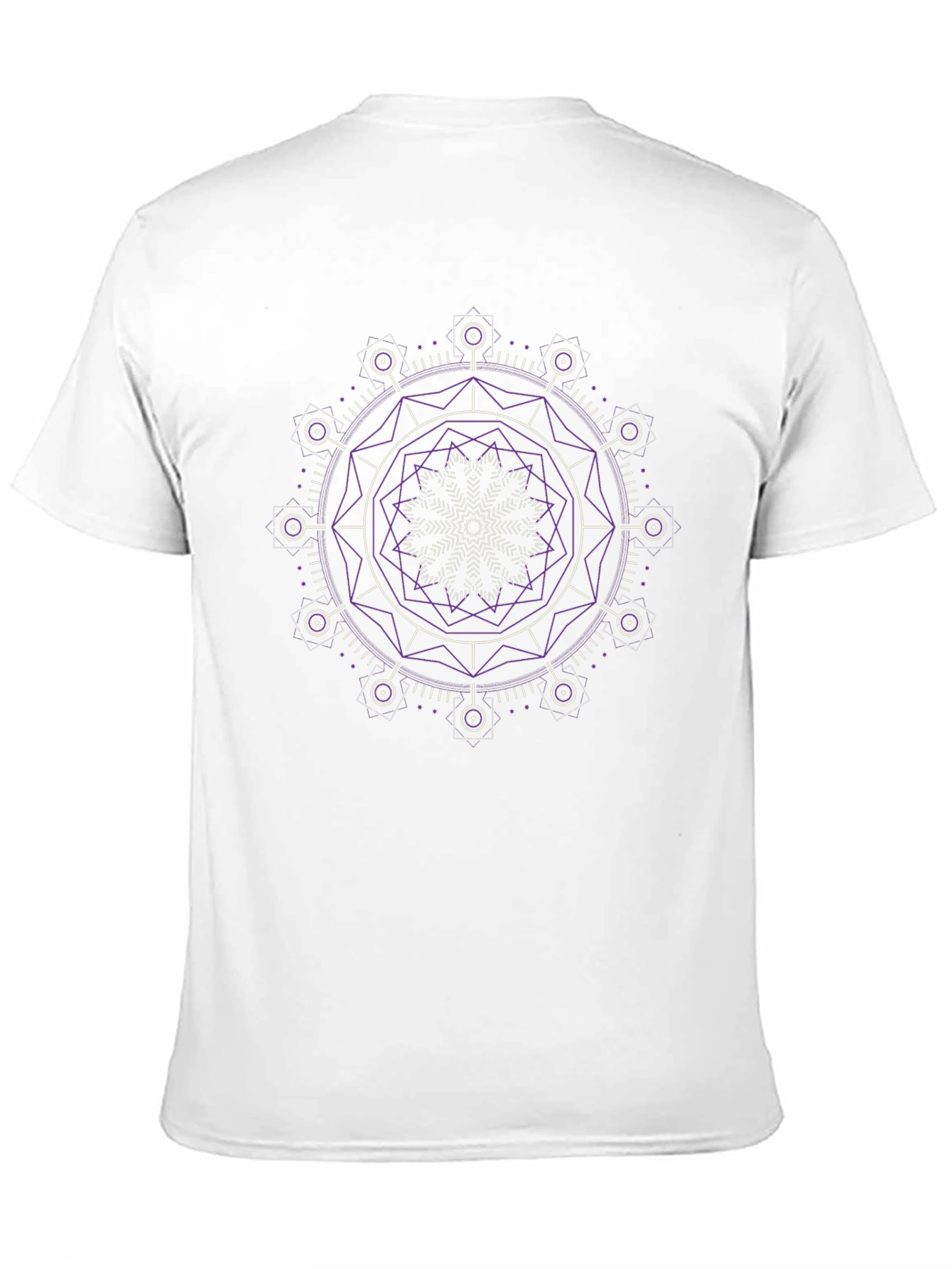 Geometric Mandala Graphic Tee - Modern Design