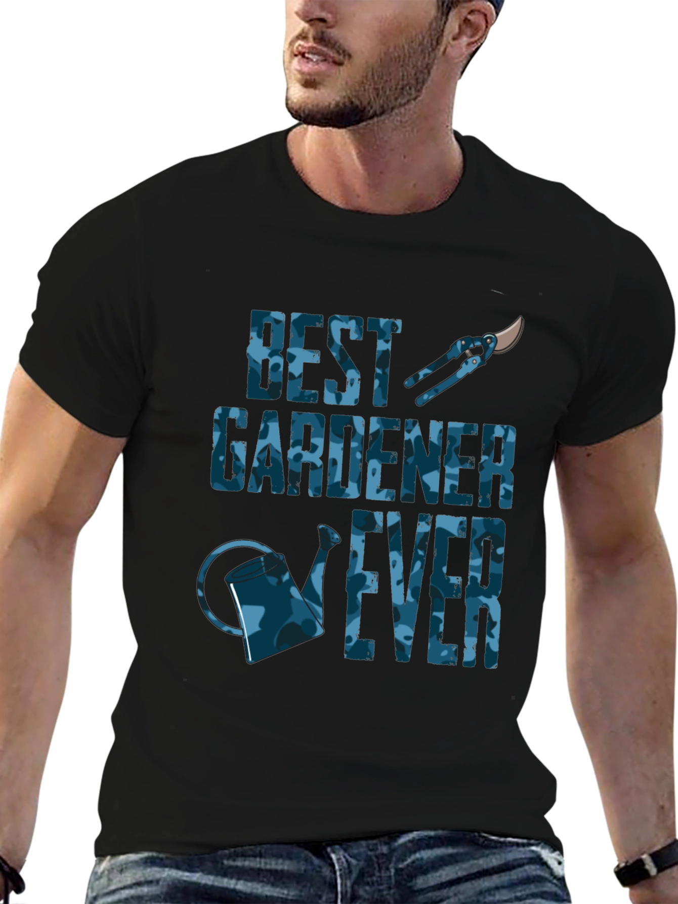 Best Gardener Ever Black T-Shirt