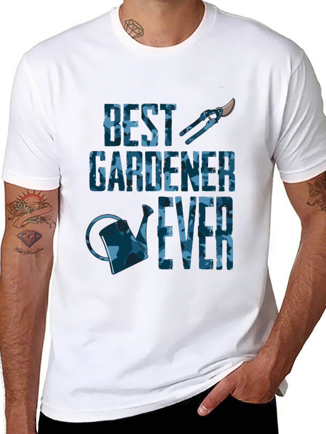 Best Gardener Ever Black T-Shirt
