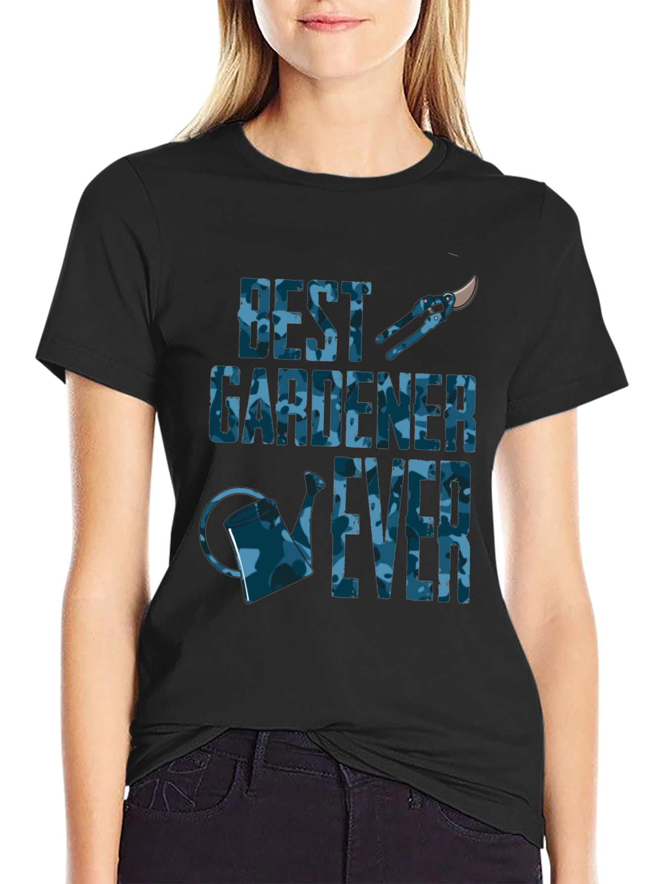 Best Gardener Ever Black T-Shirt