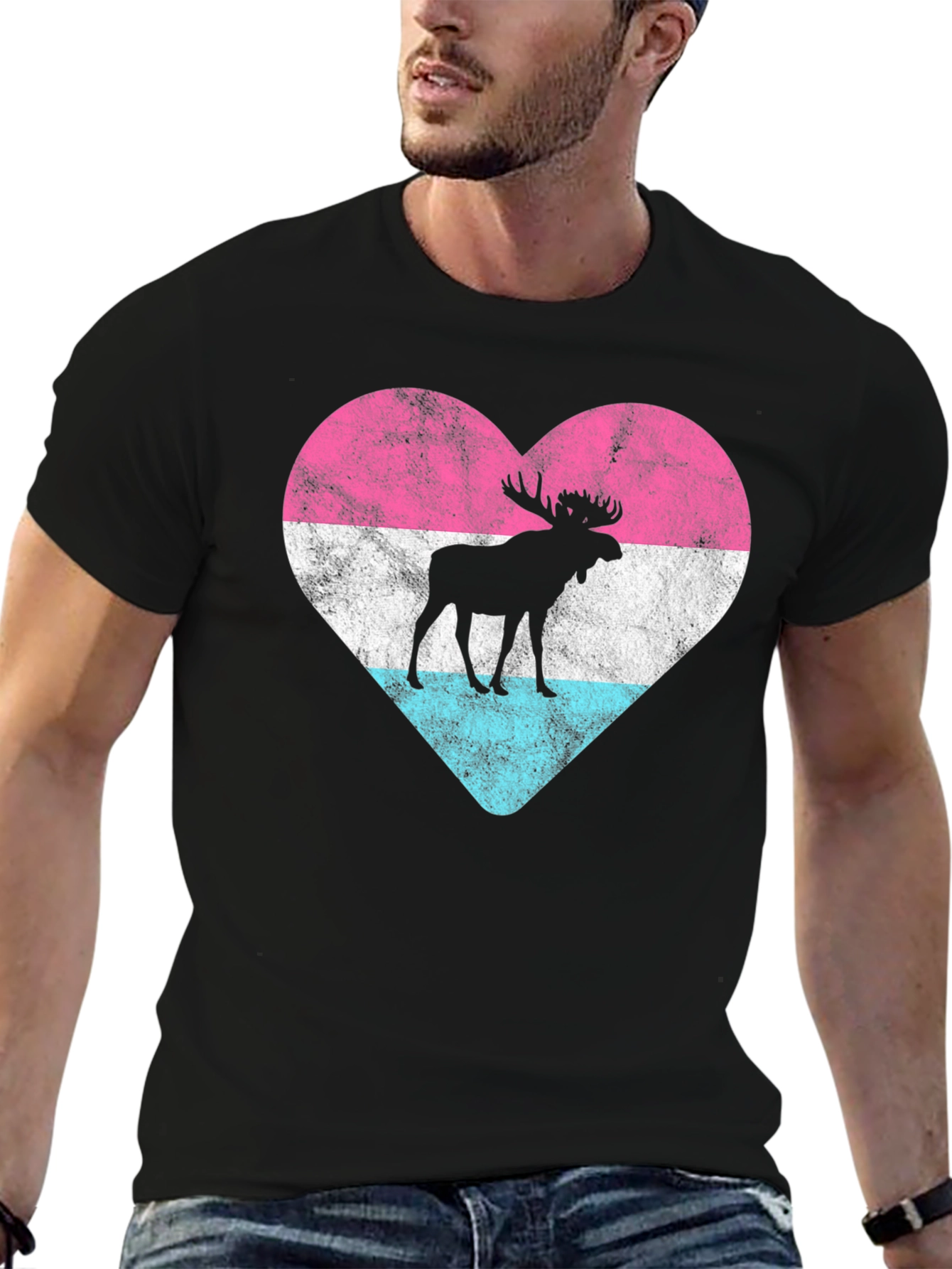 Moose Heart T-Shirt - Unisex Graphic Tee
