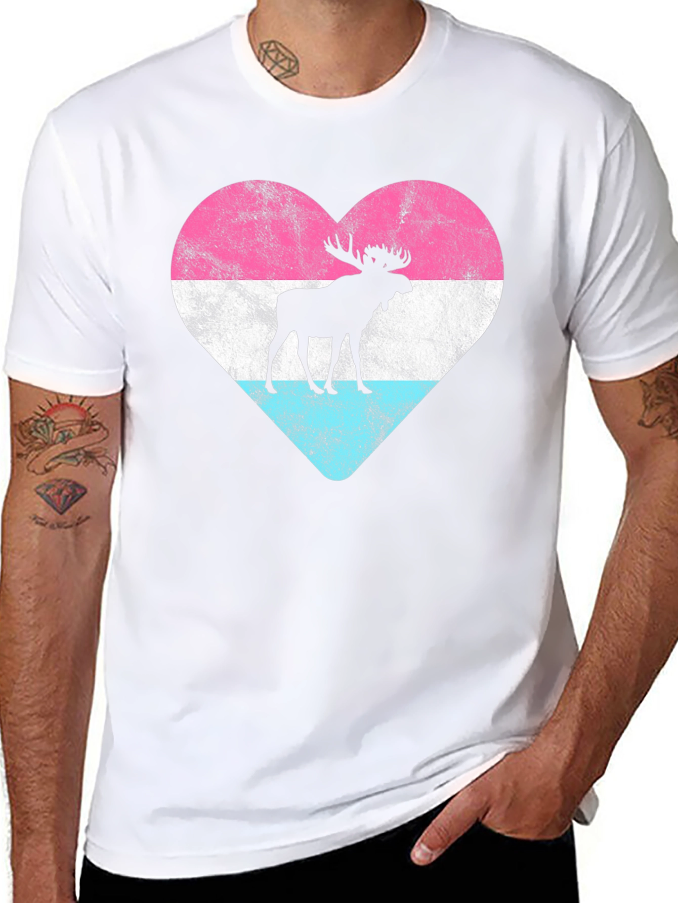 Moose Heart T-Shirt - Unisex Graphic Tee