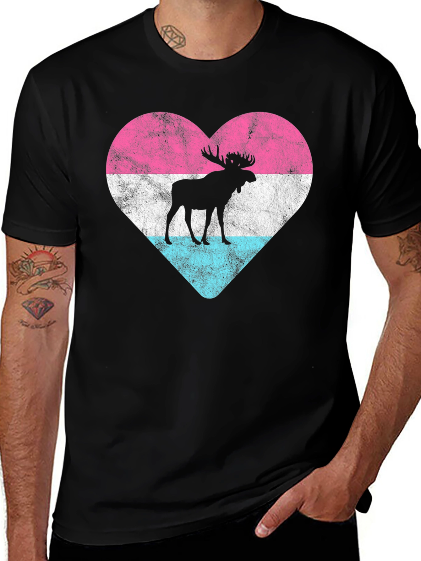 Moose Heart T-Shirt - Unisex Graphic Tee