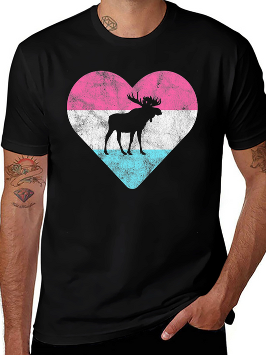 Moose Heart T-Shirt - Unisex Graphic Tee