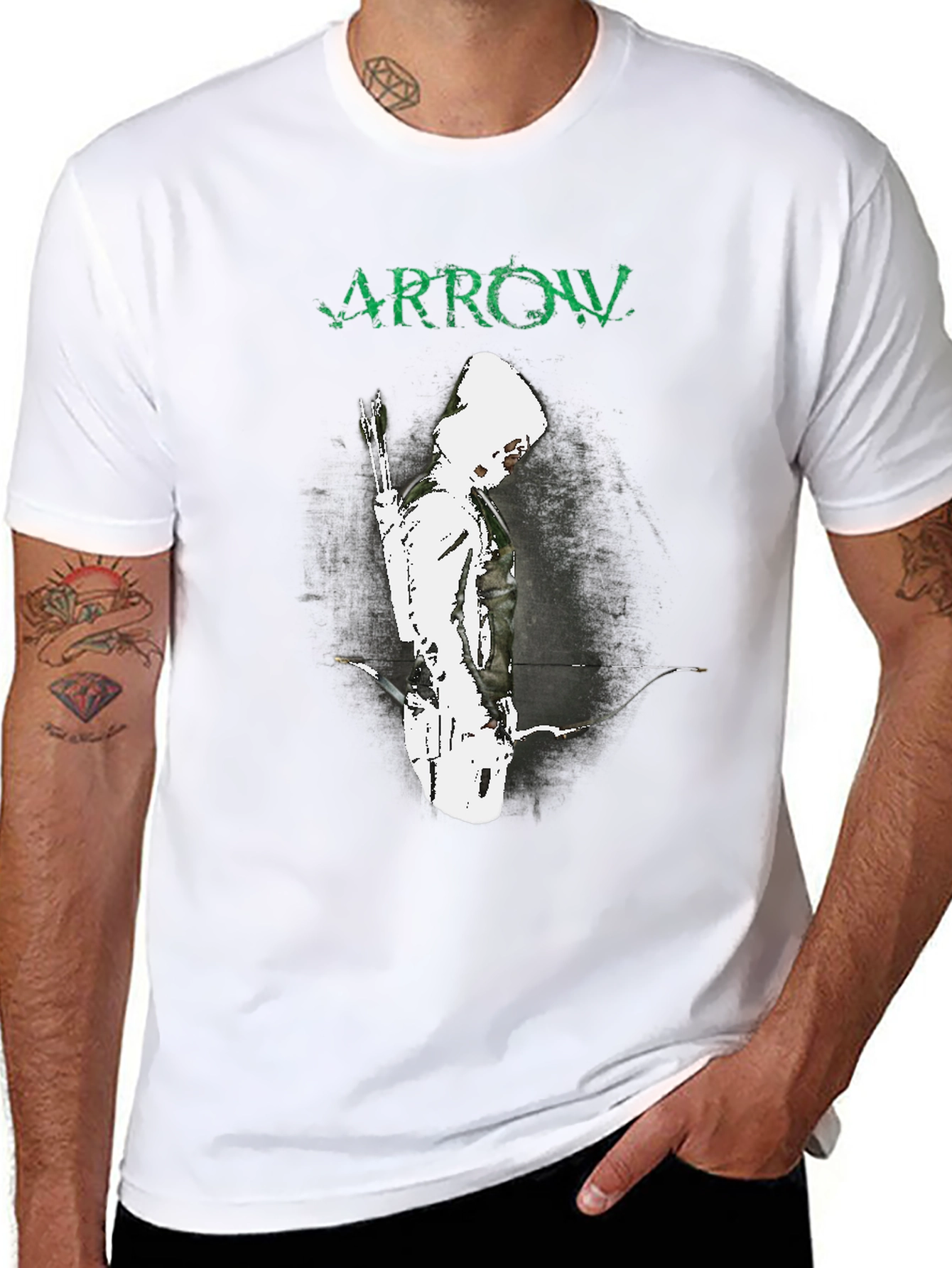 Arrow T-Shirt - Green Arrow Graphic Tee