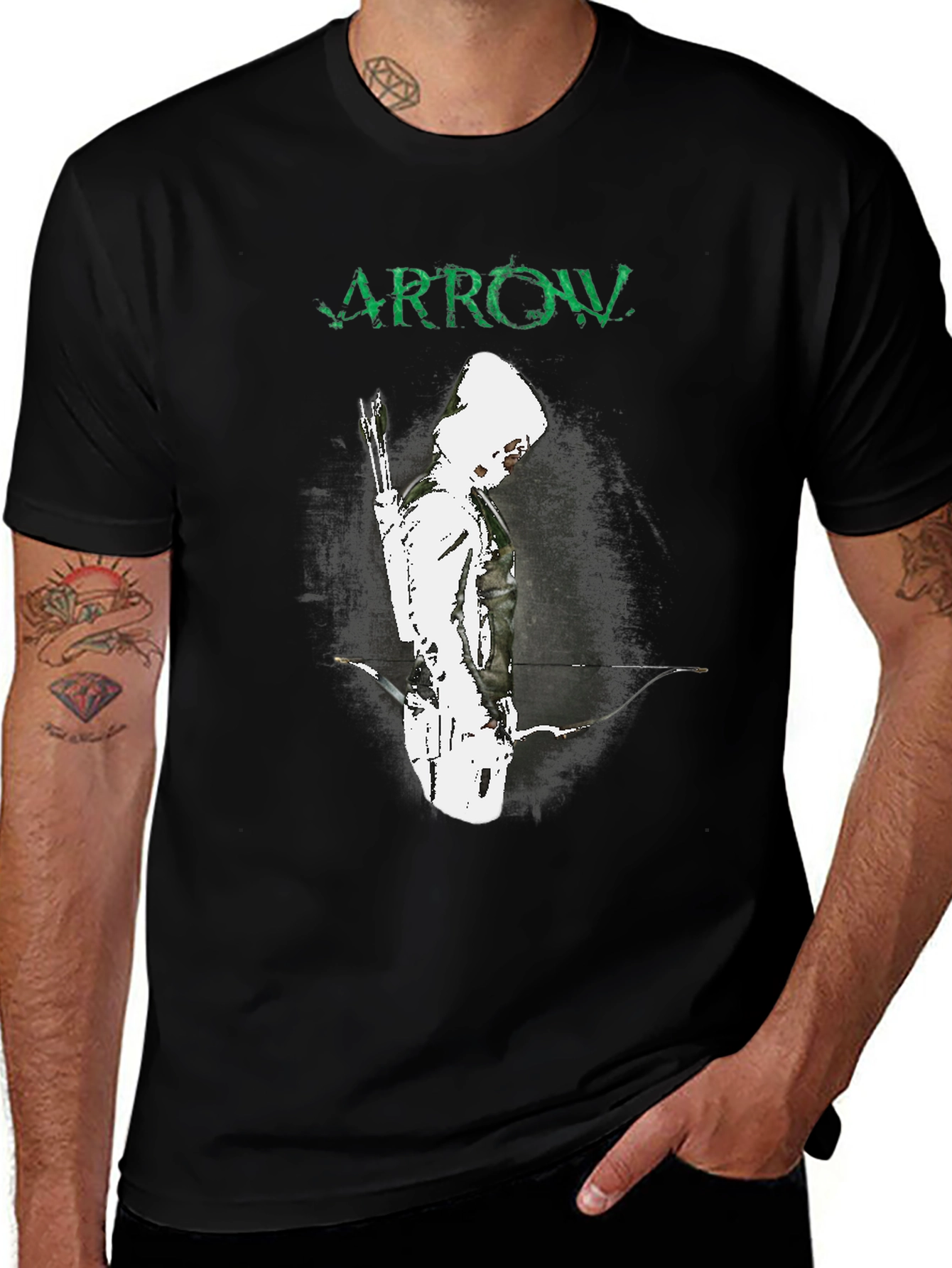 Arrow T-Shirt - Green Arrow Graphic Tee