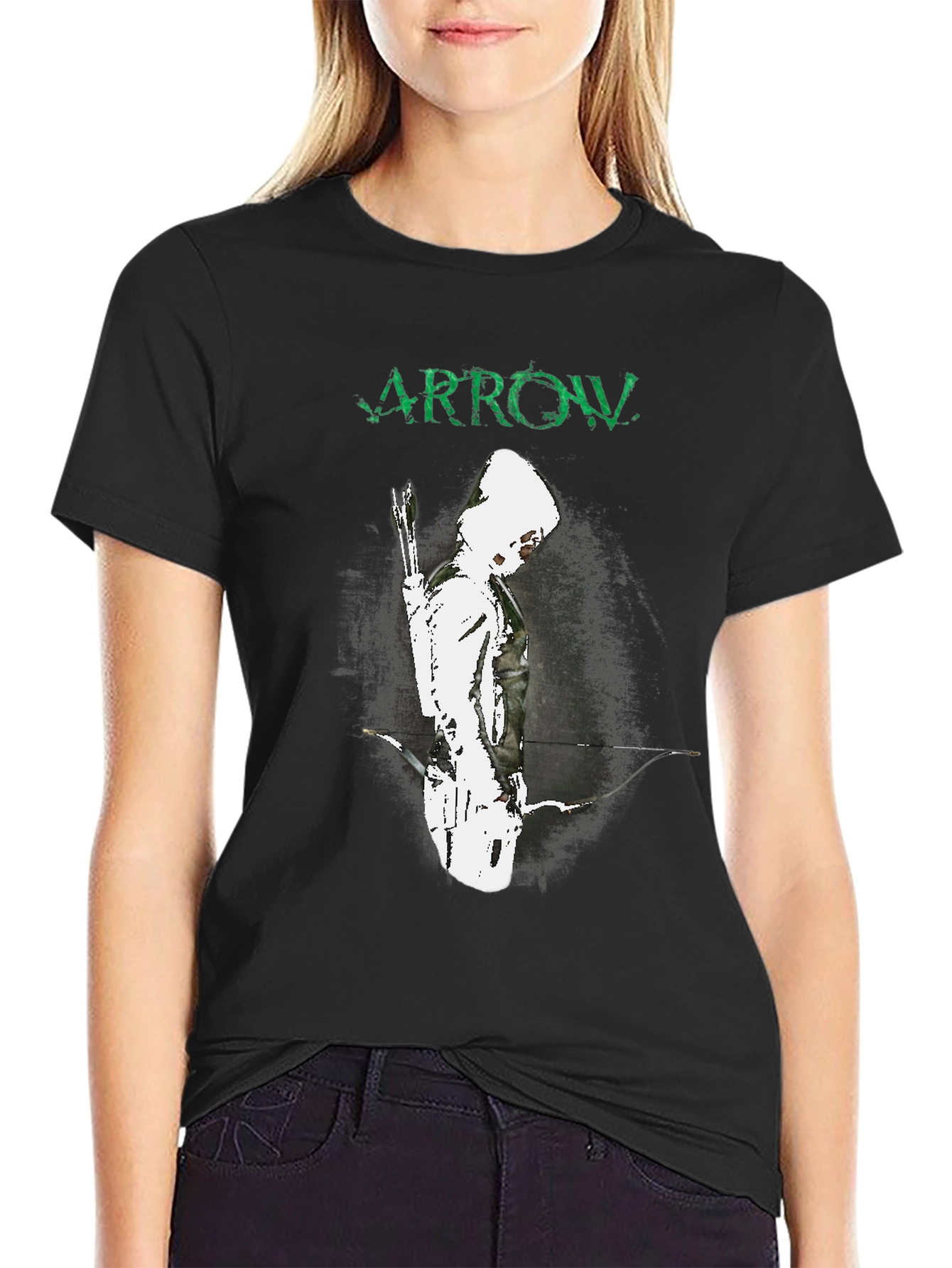 Arrow T-Shirt - Green Arrow Graphic Tee