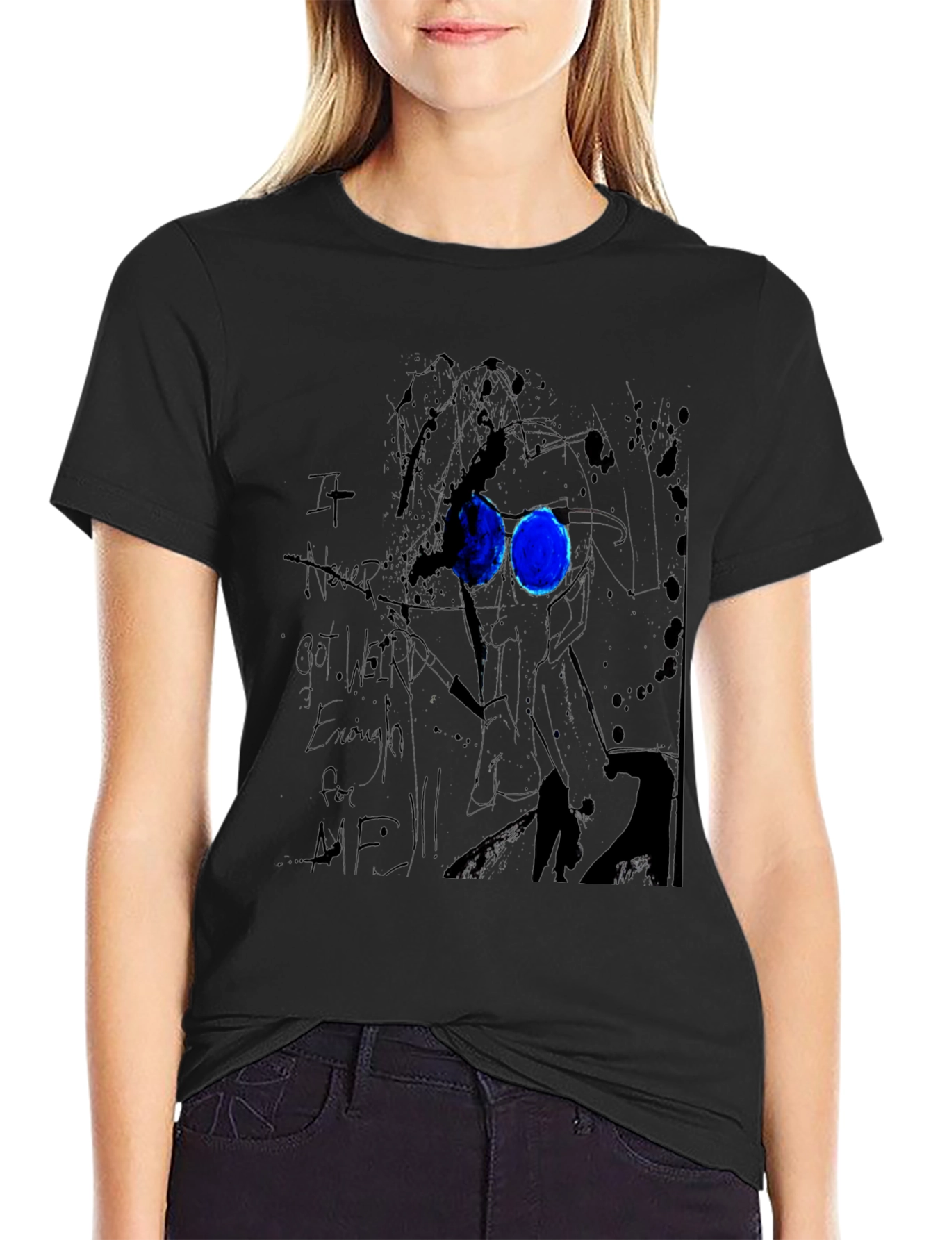 Abstract Art Black Graphic Tee