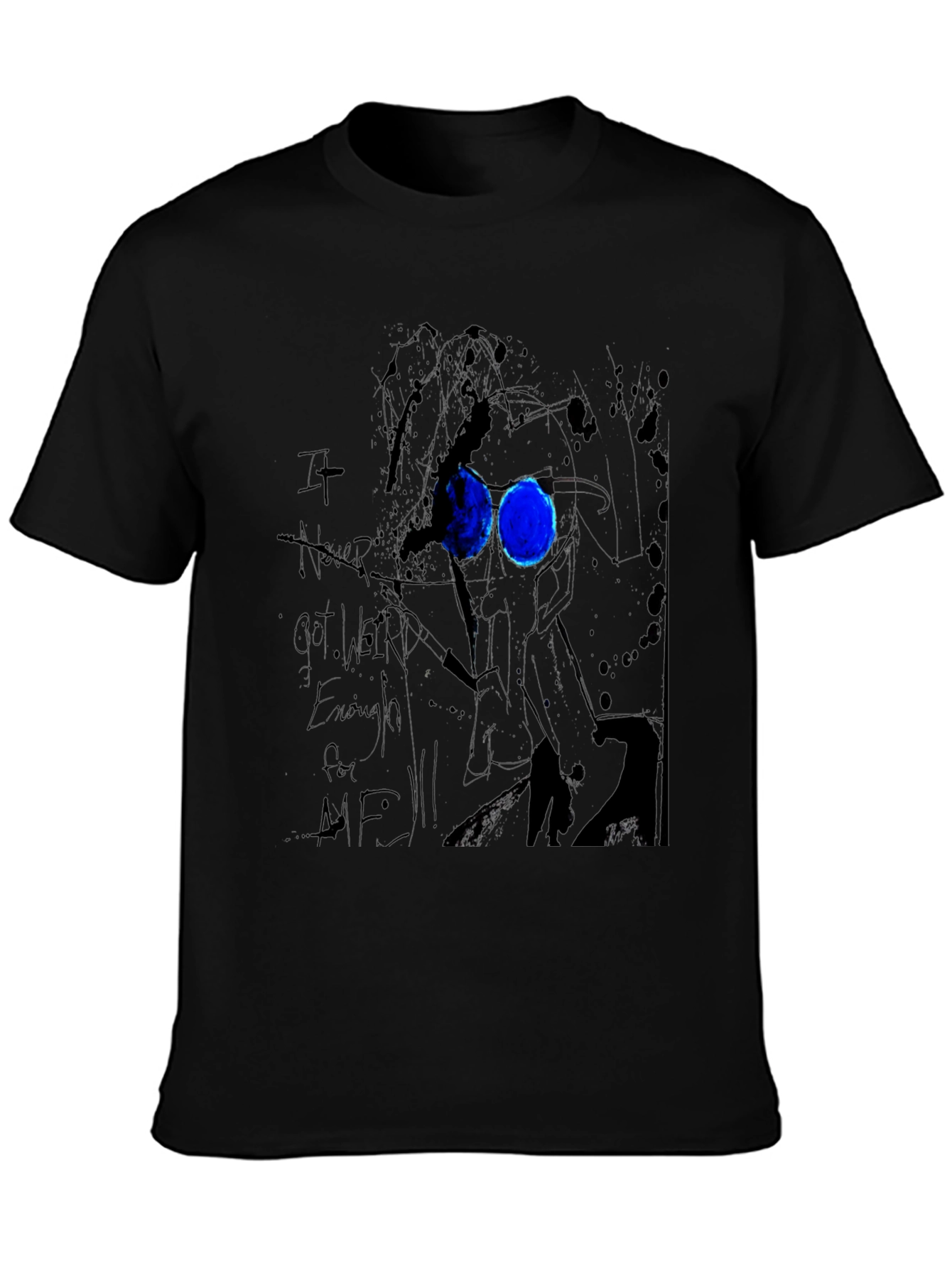 Abstract Art Black Graphic Tee