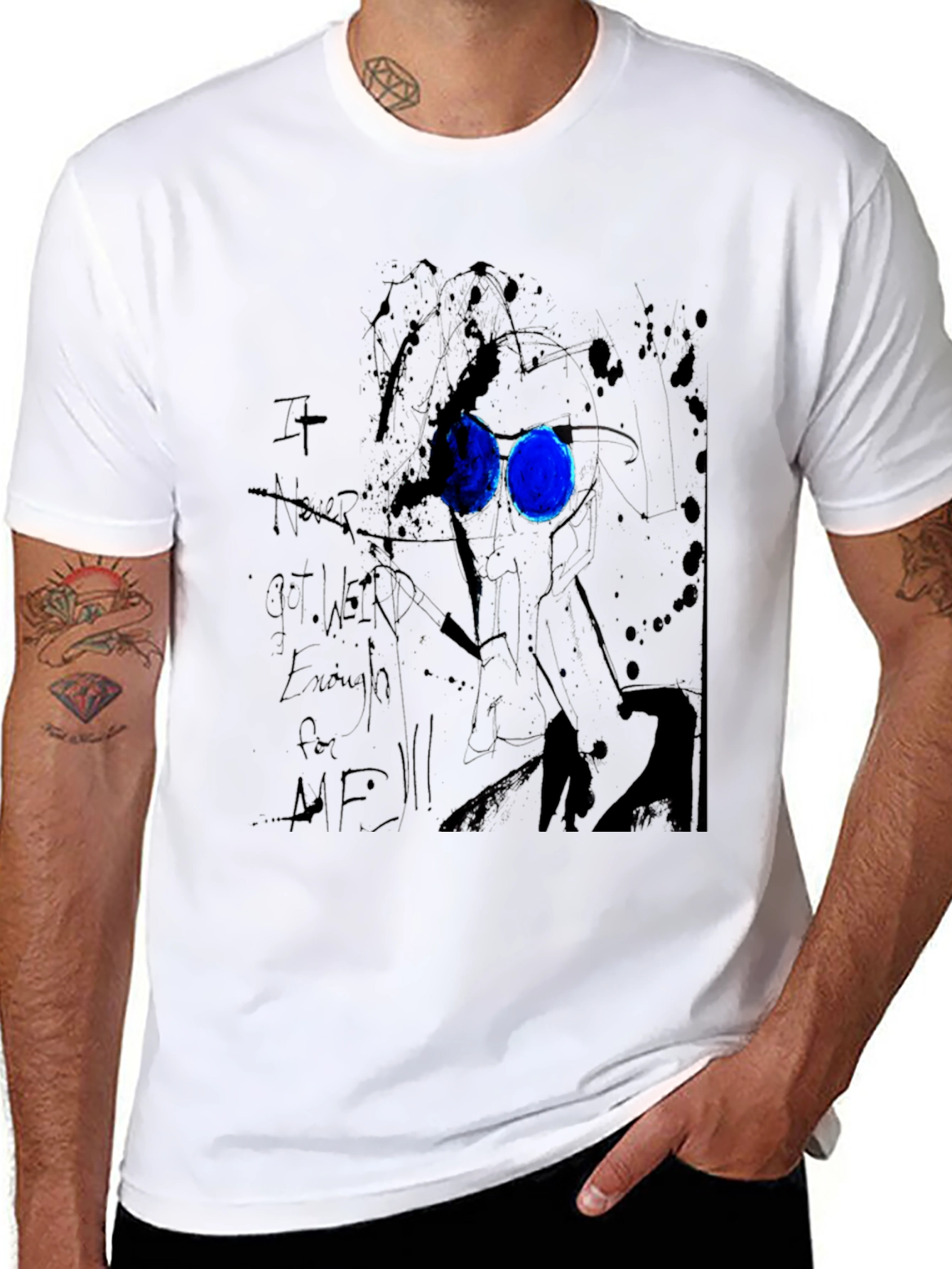 Abstract Art Black Graphic Tee