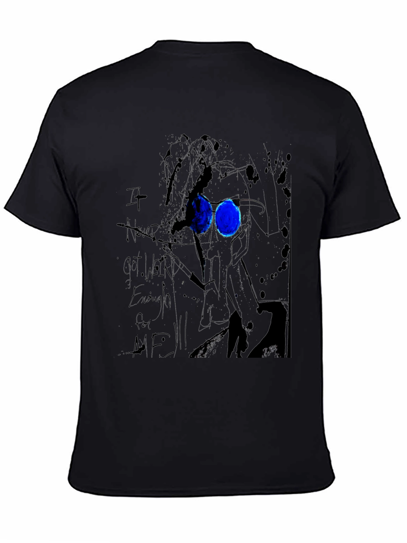 Abstract Art Black Graphic Tee