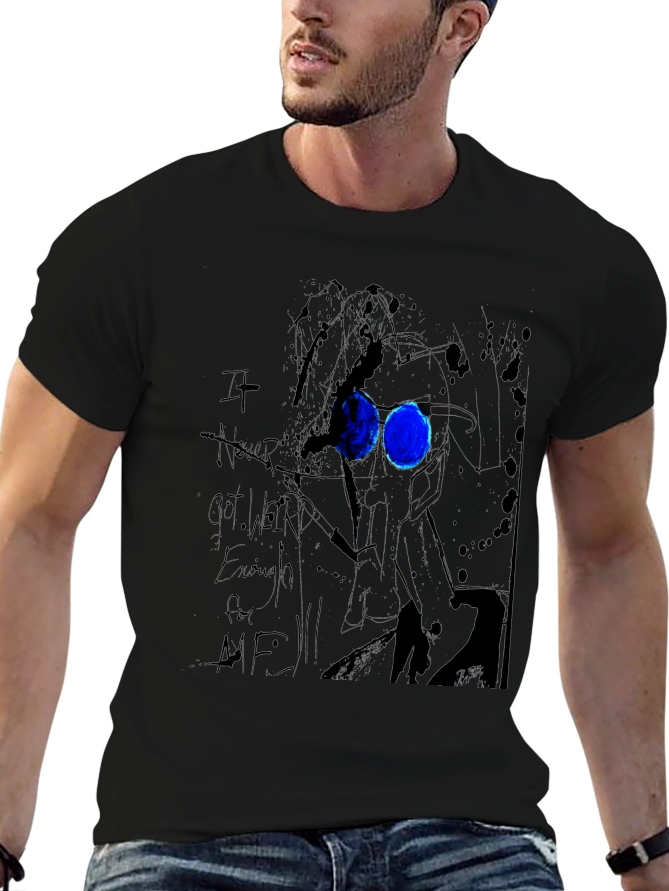 Abstract Art Black Graphic Tee
