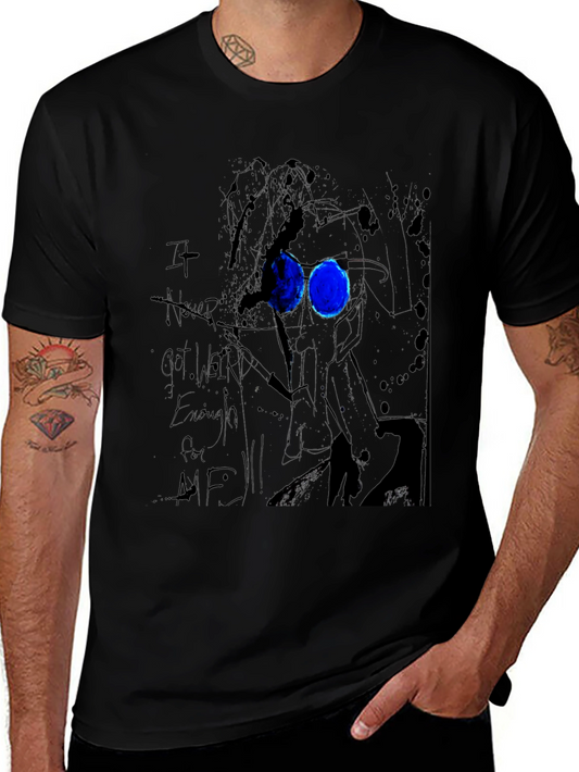 Abstract Art Black Graphic Tee