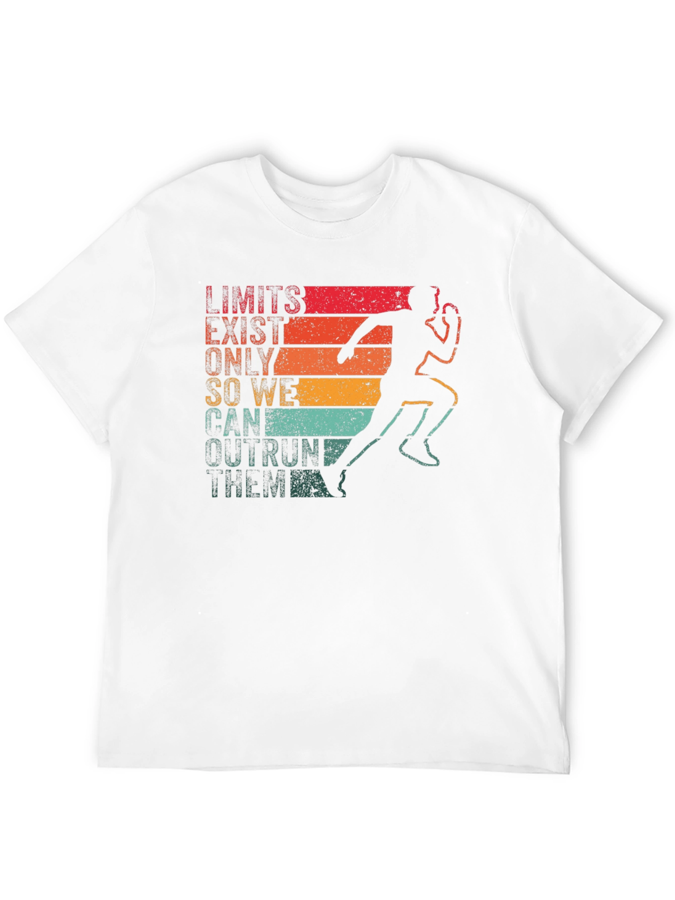 Retro Runner T-Shirt - Limits Exist Outrun Them!