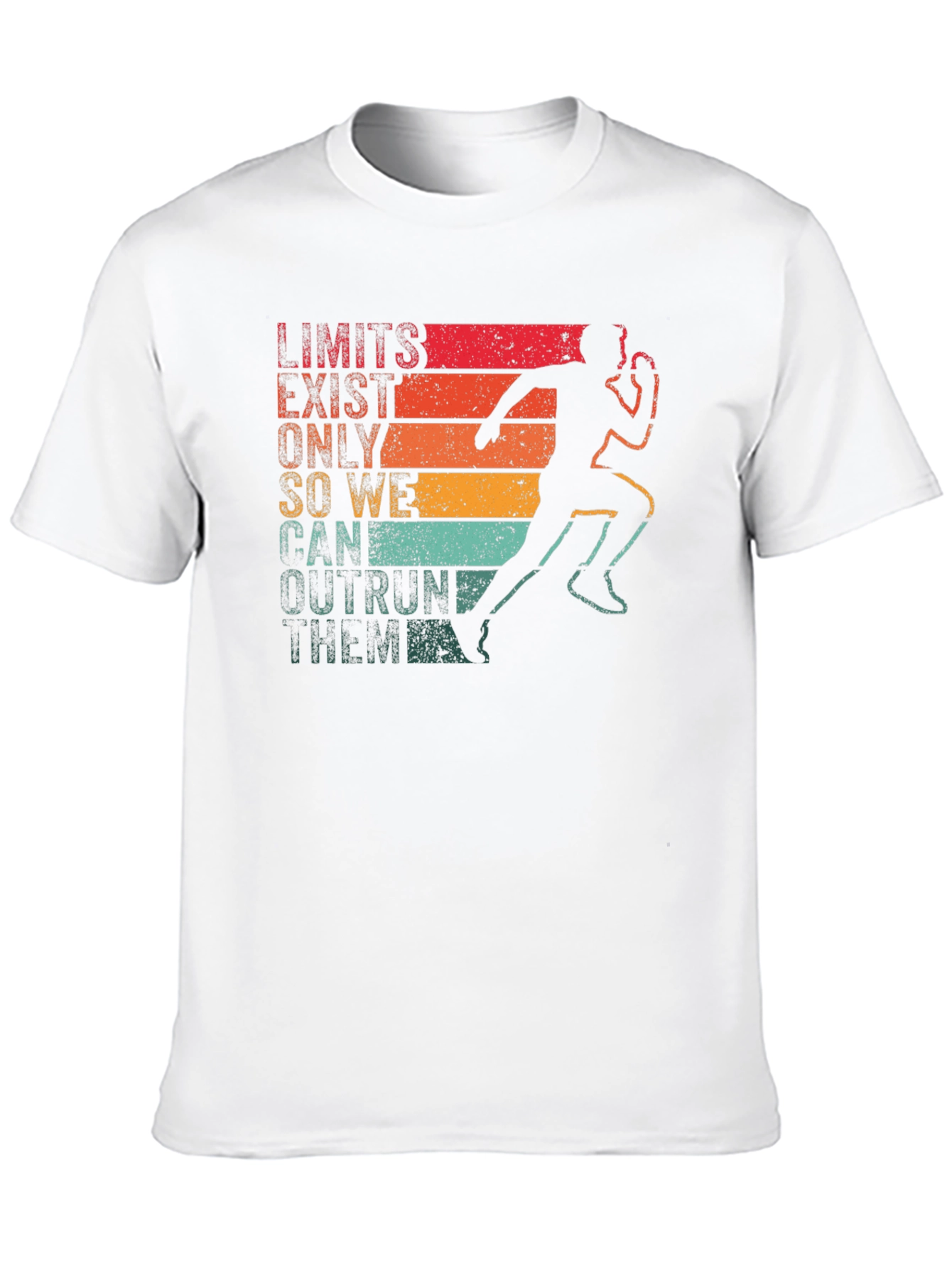 Retro Runner T-Shirt - Limits Exist Outrun Them!