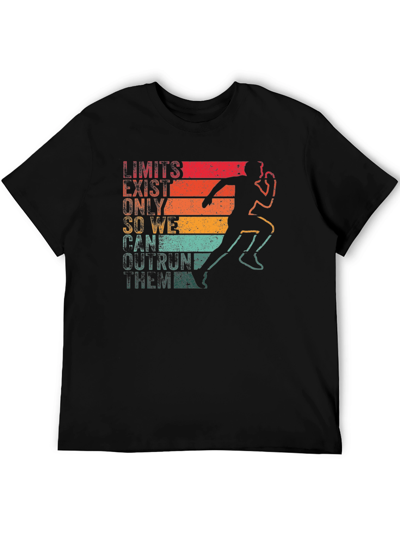 Retro Runner T-Shirt - Limits Exist Outrun Them!