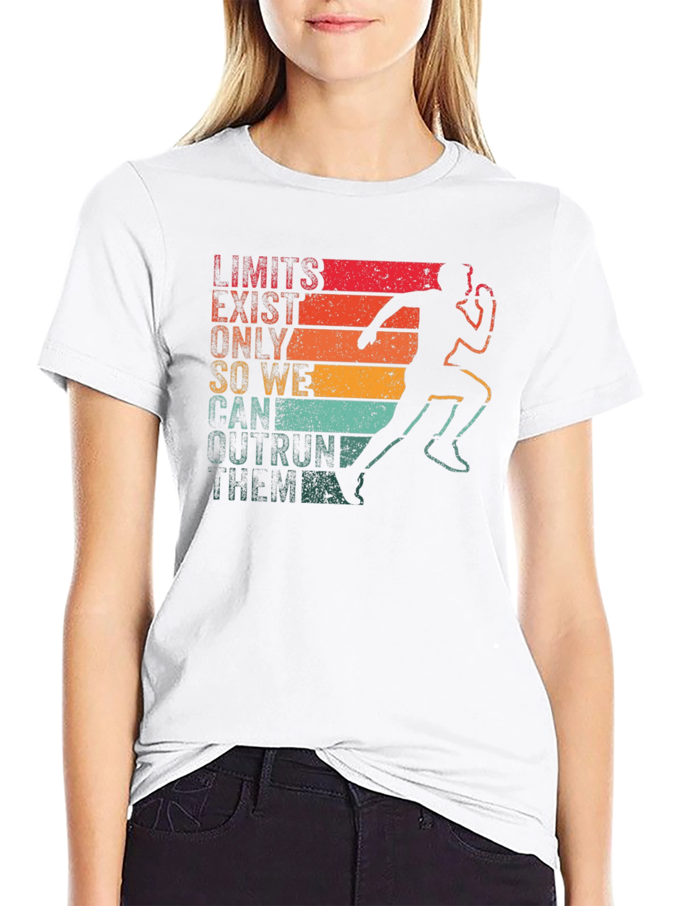 Retro Runner T-Shirt - Limits Exist Outrun Them!