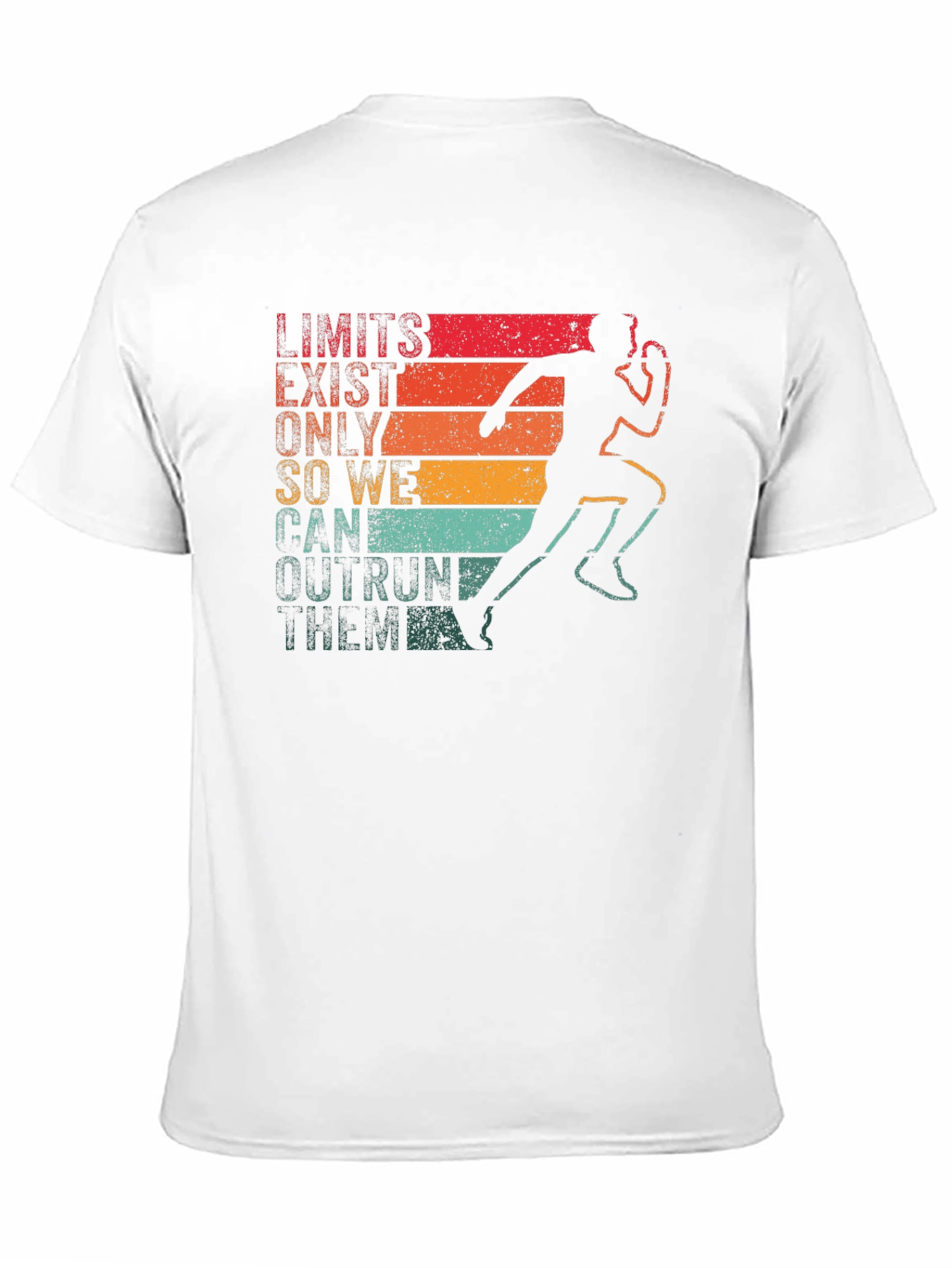 Retro Runner T-Shirt - Limits Exist Outrun Them!