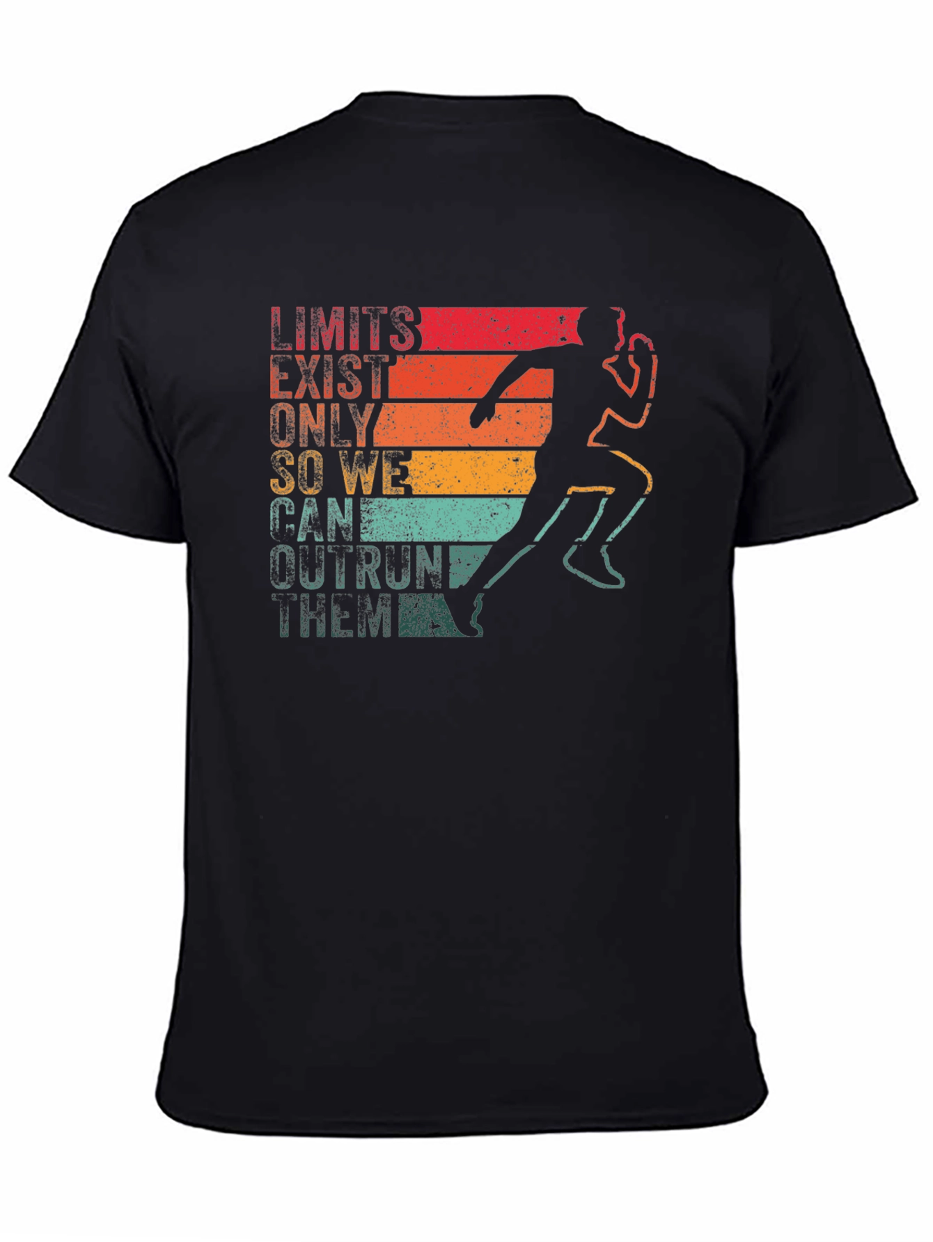 Retro Runner T-Shirt - Limits Exist Outrun Them!